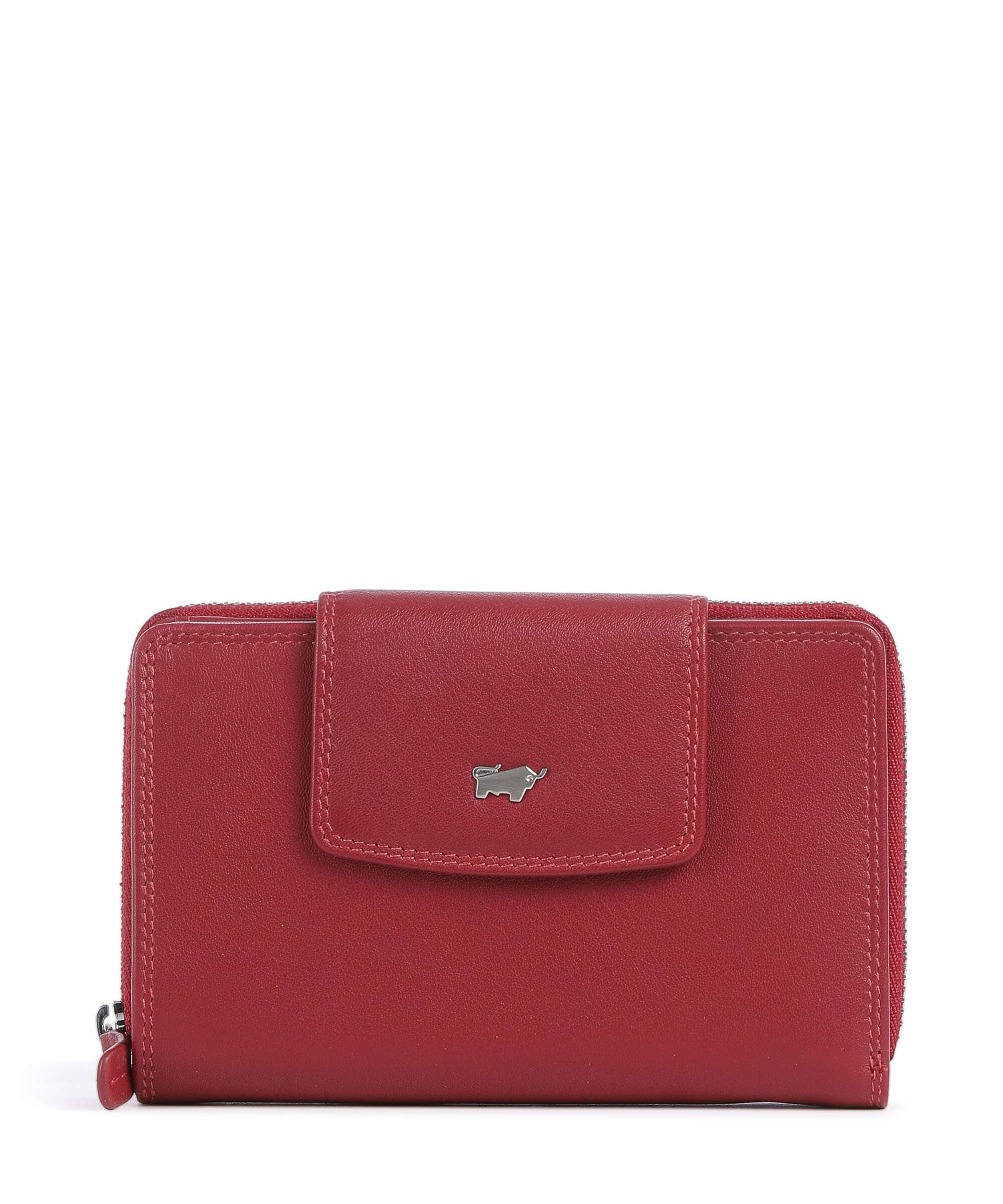 Braun Büffel Golf Portfel rot