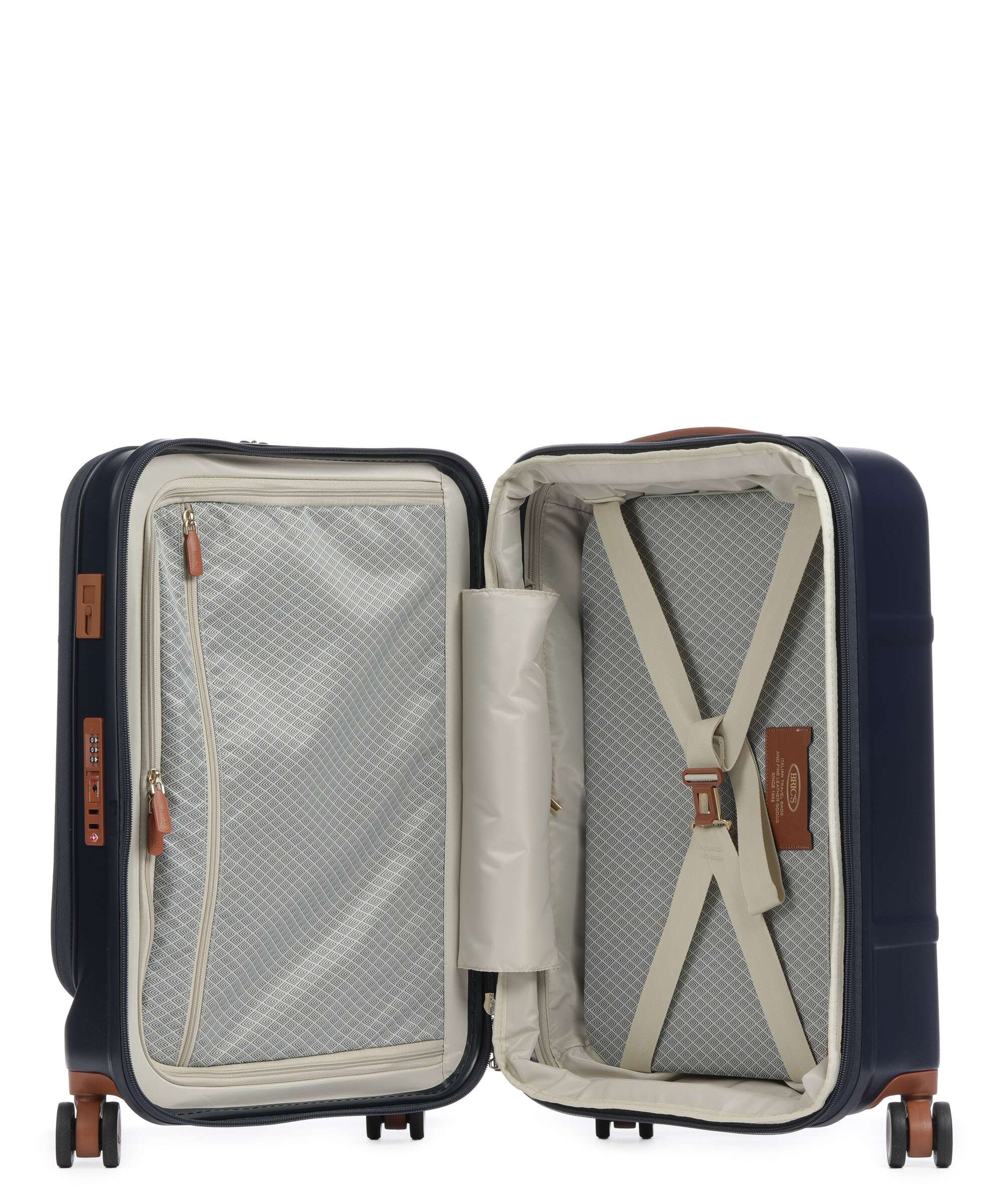 Brics Bellagio Walizka na 4 kołach blue/tan - Image 8