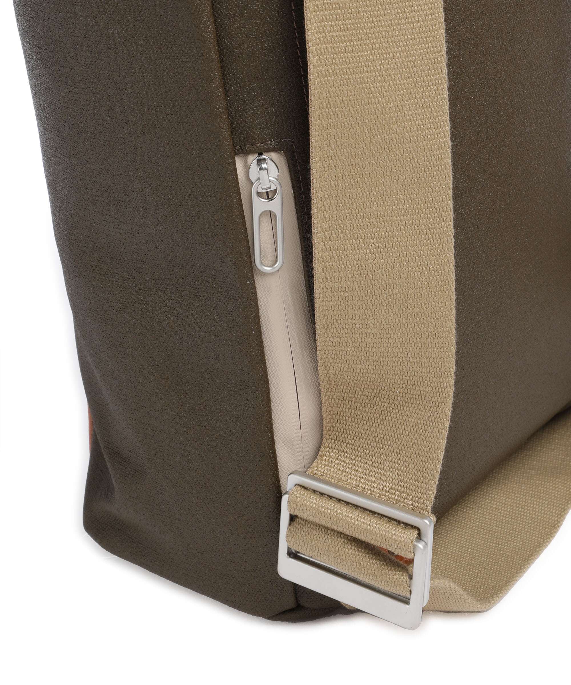 Brooks England Pickwick Cotton Canvas Small Plecak z rolowanym zamknięciem moss - Image 4