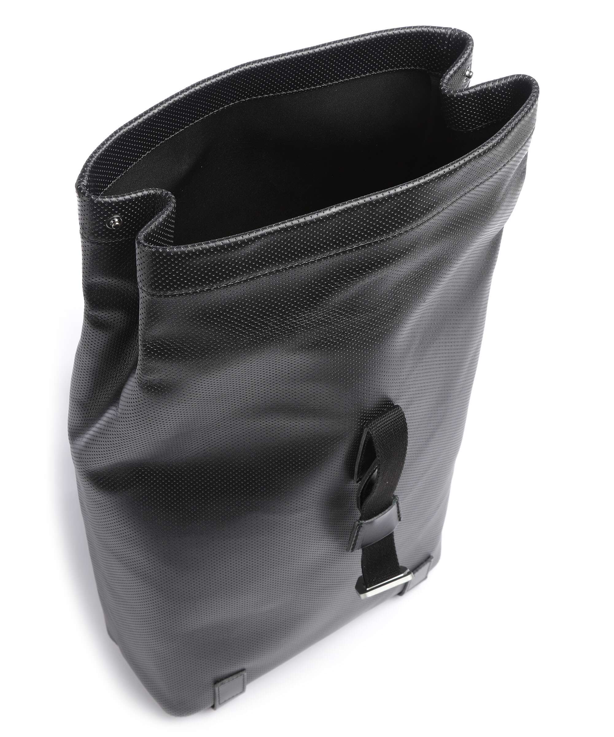 Brooks England Pickwick Reflective Leather Small Plecak z rolowanym zamknięciem black - Image 7