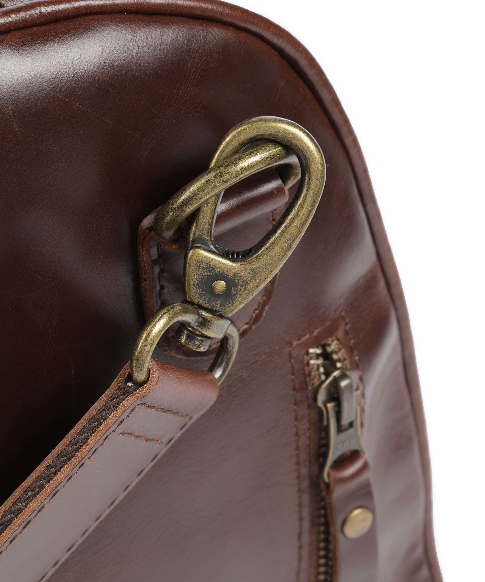 Buckle & Seam Crazy Horse Collin Torba weekendowa brown/dot - Image 3