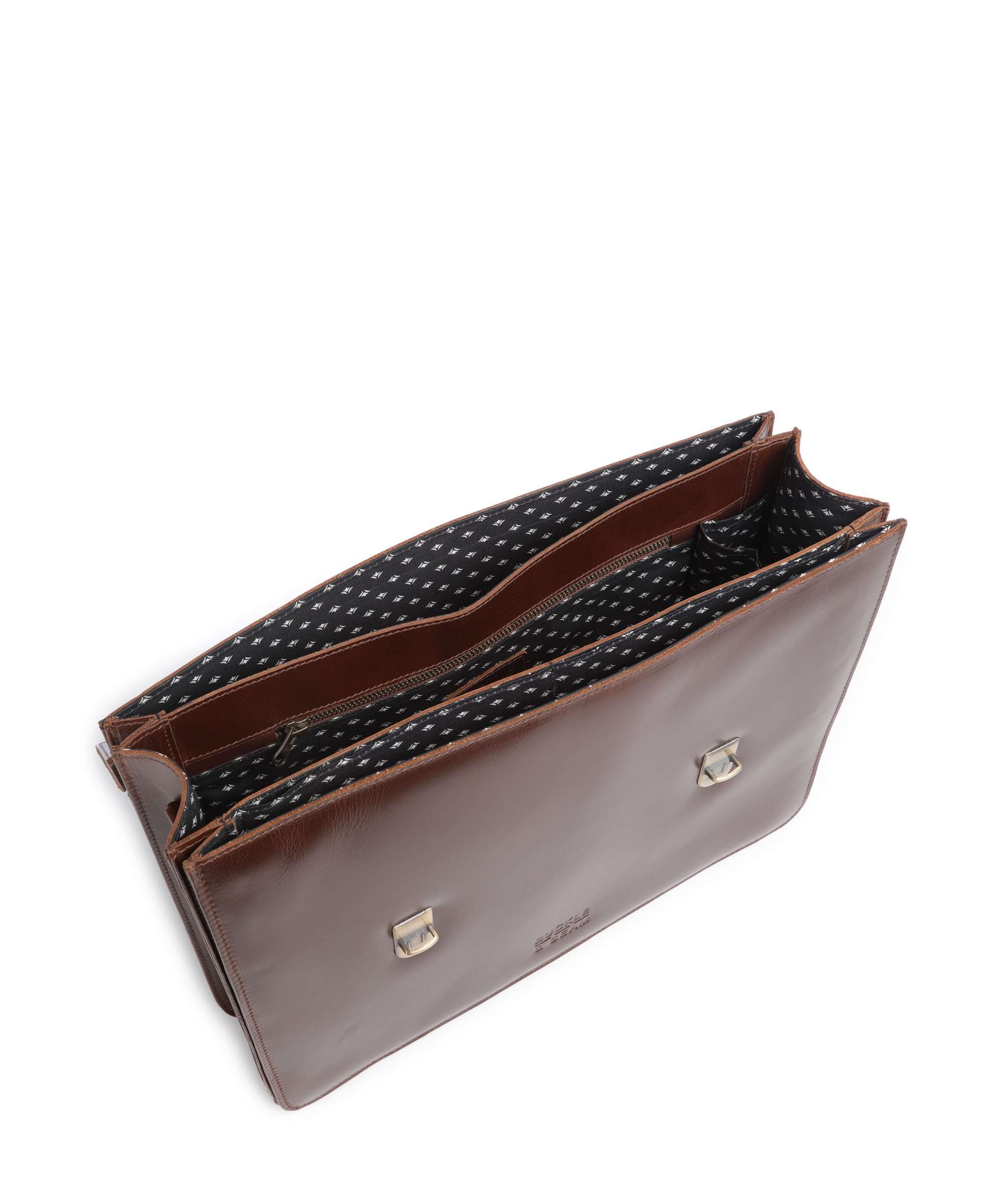 Buckle & Seam Crazy Horse Notes Aktówka brown - Image 6