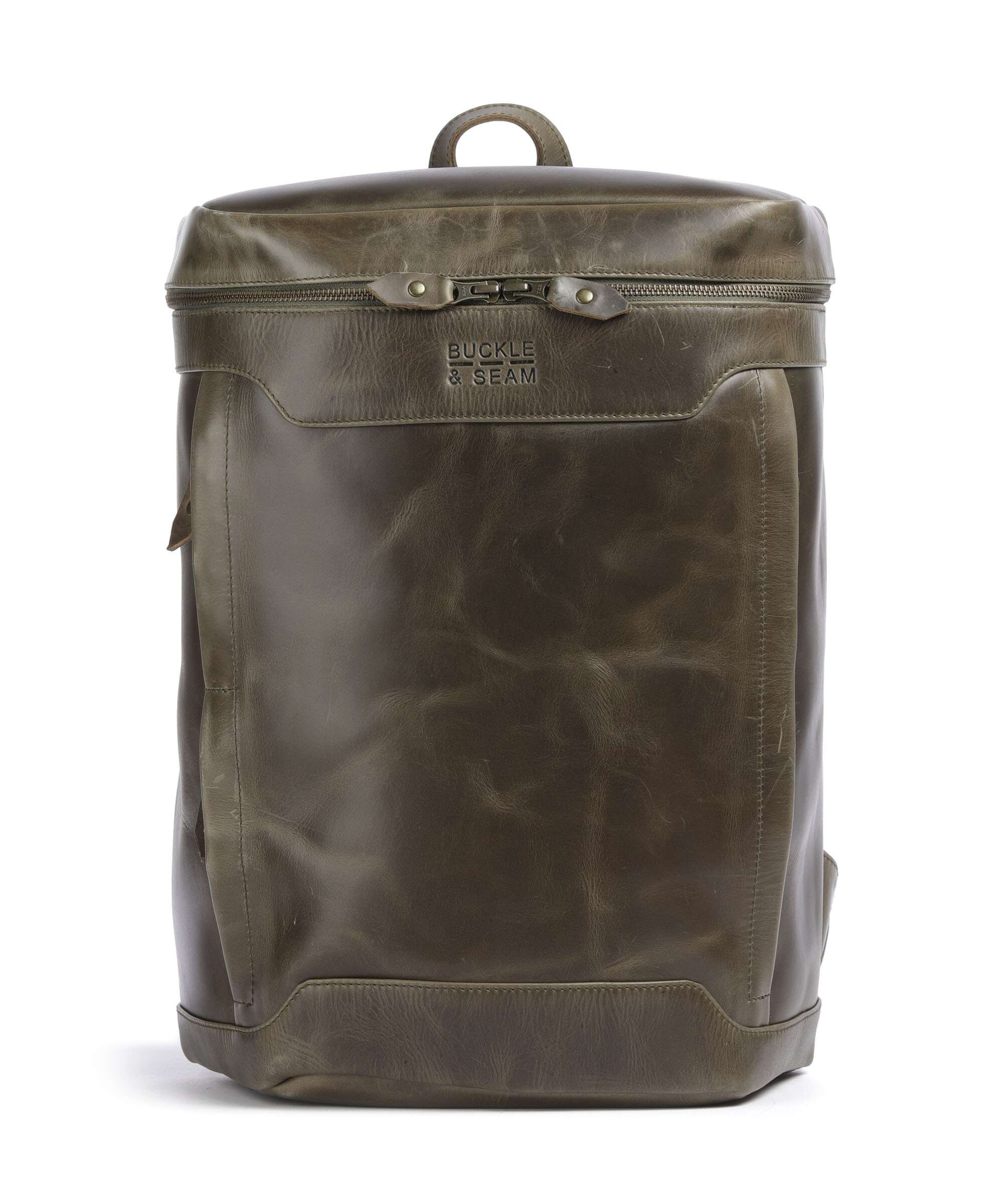Buckle & Seam Crazy Horse Siwa Plecak olive