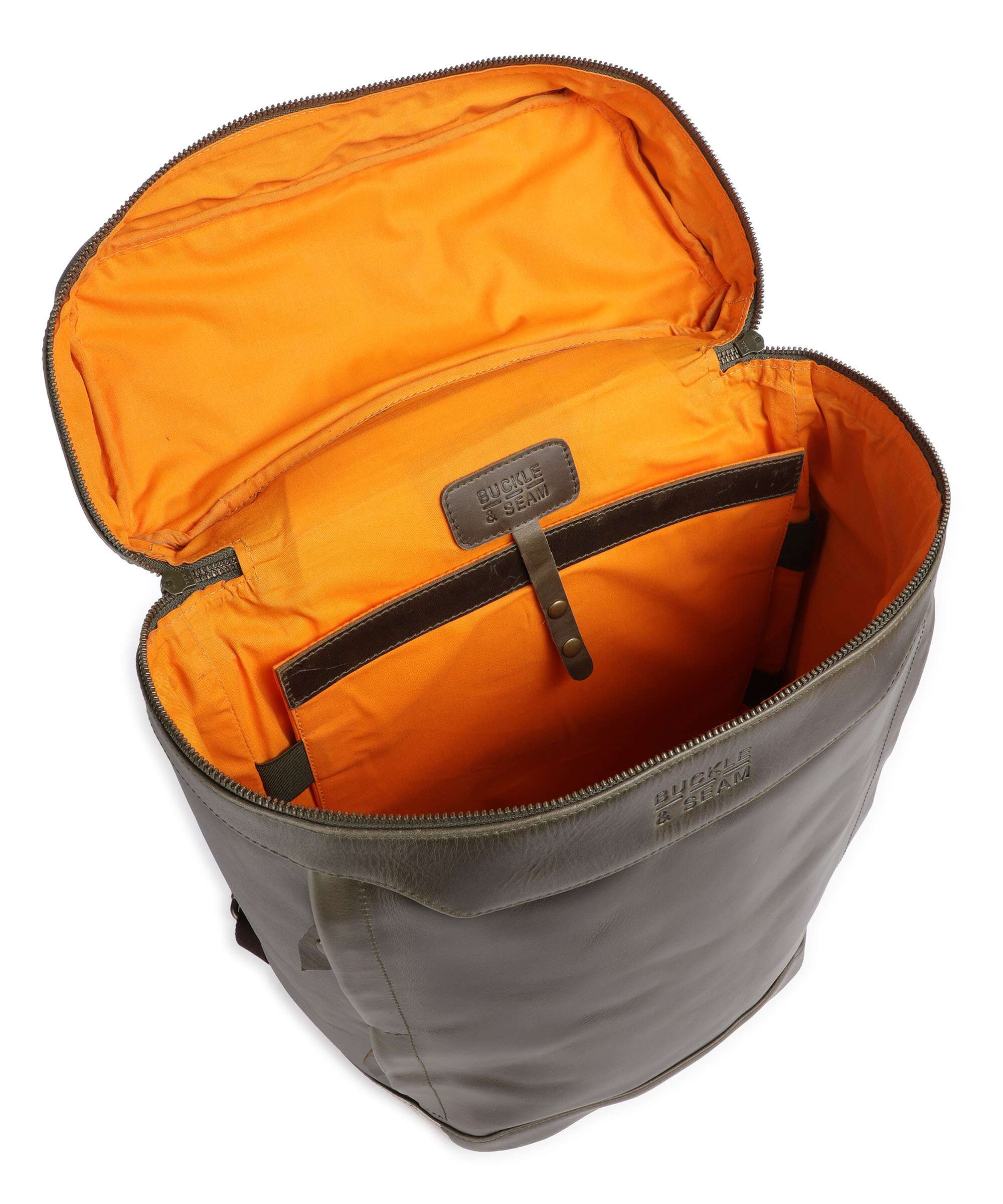 Buckle & Seam Crazy Horse Siwa Plecak olive - Image 5