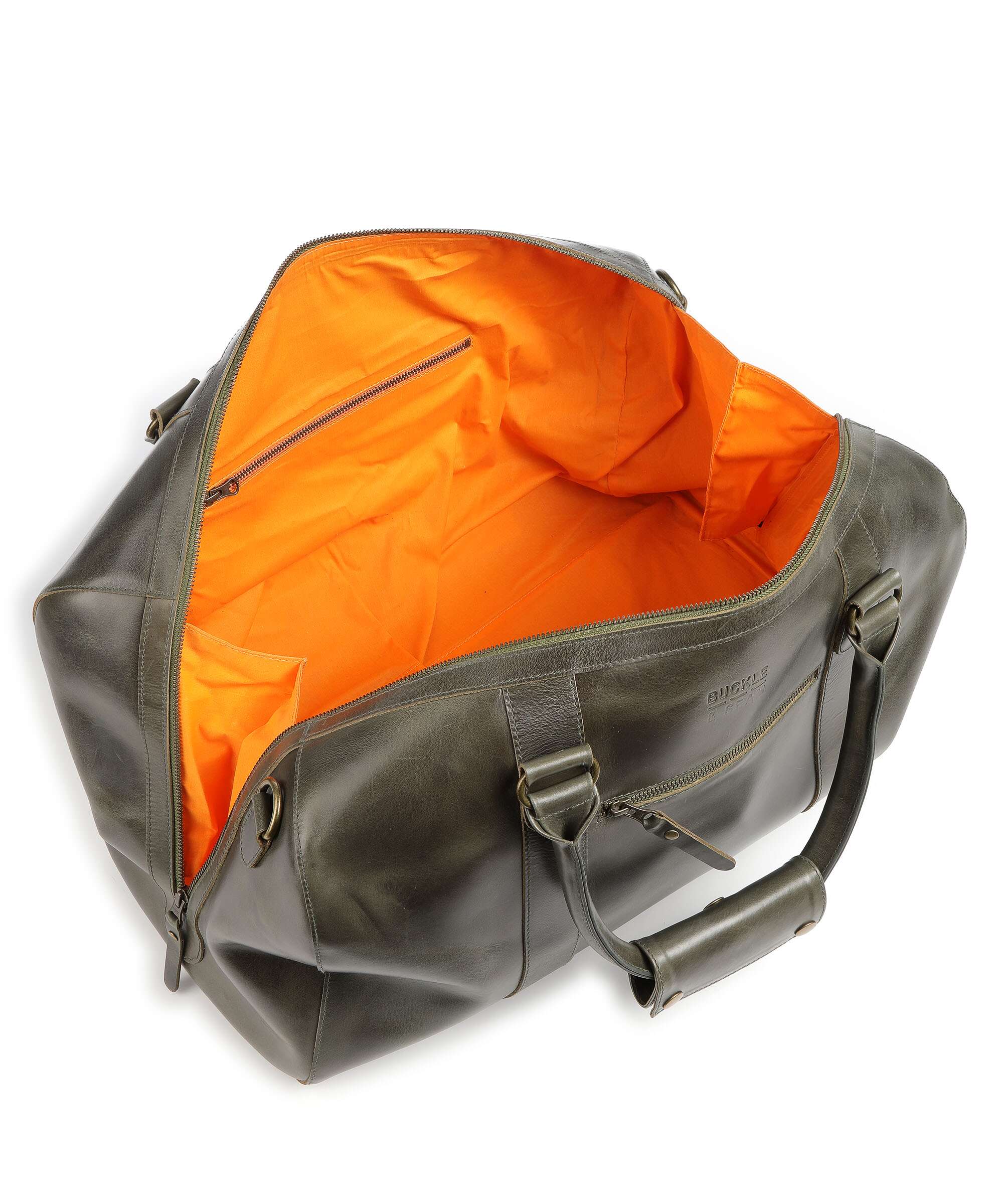 Buckle & Seam Crazy Horse Willow Torba weekendowa olive - Image 5