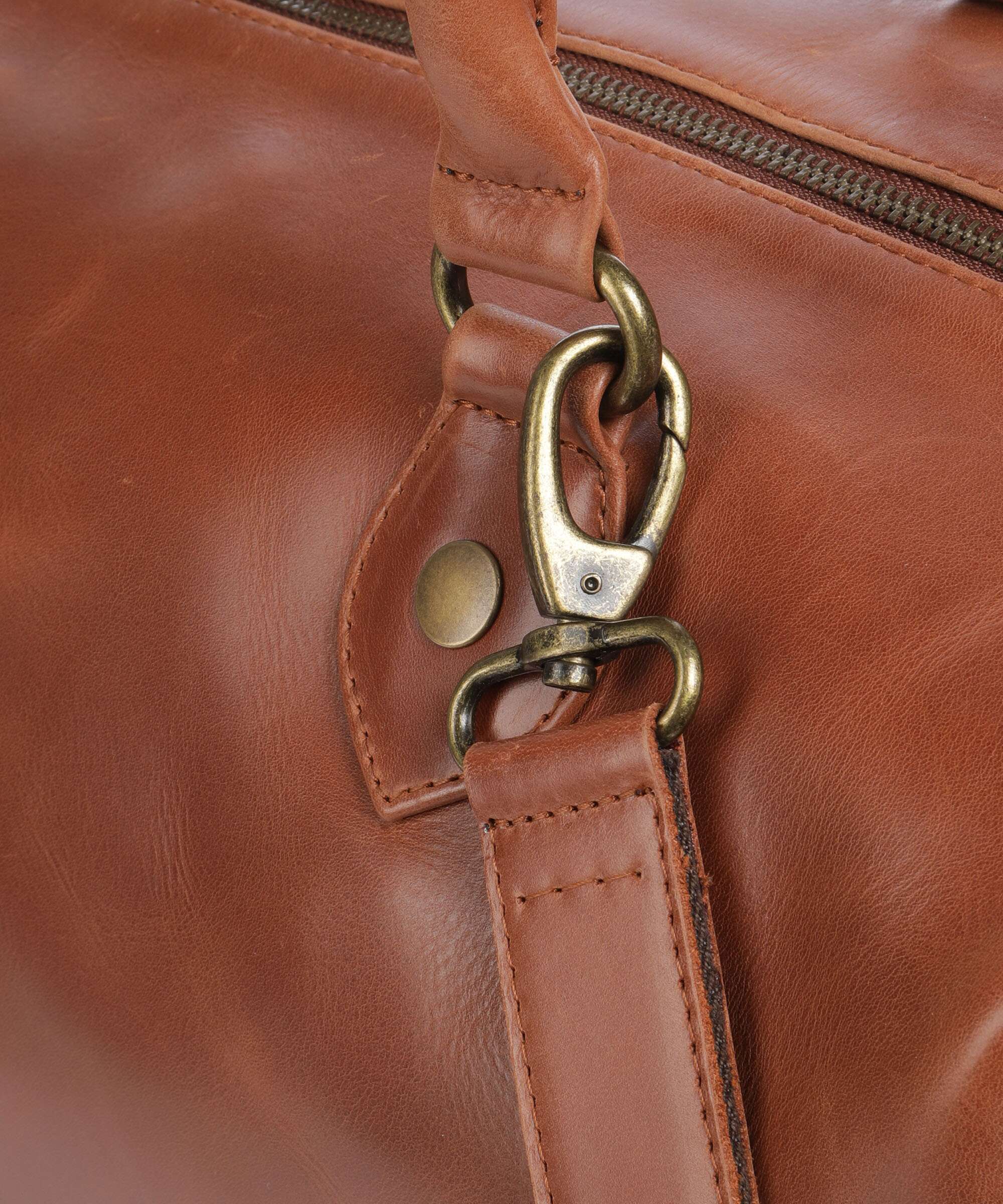 Buckle & Seam Linwood Torba weekendowa cognac - Image 3