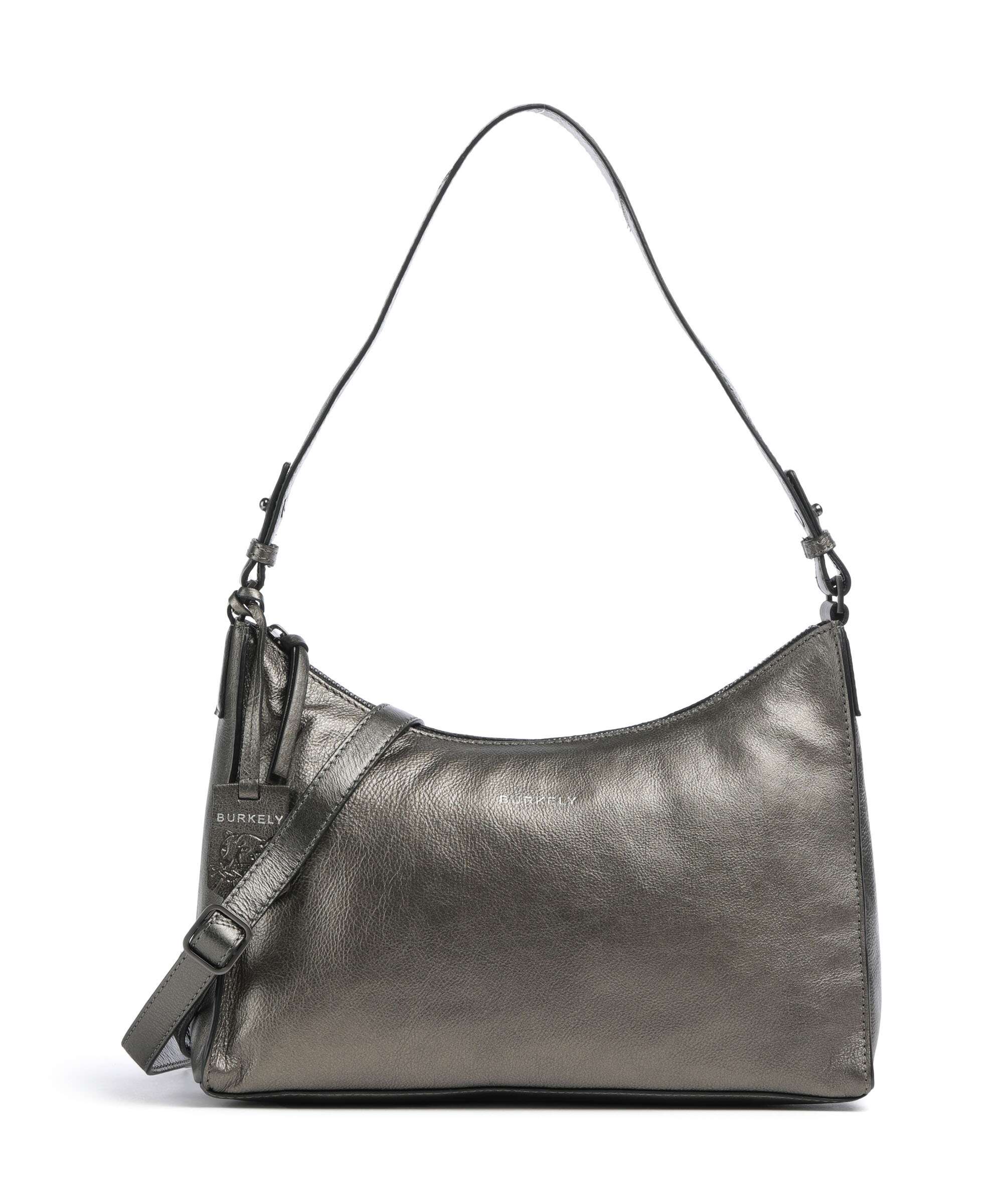 Burkely Creased Crystal Torba na ramię gunmetal