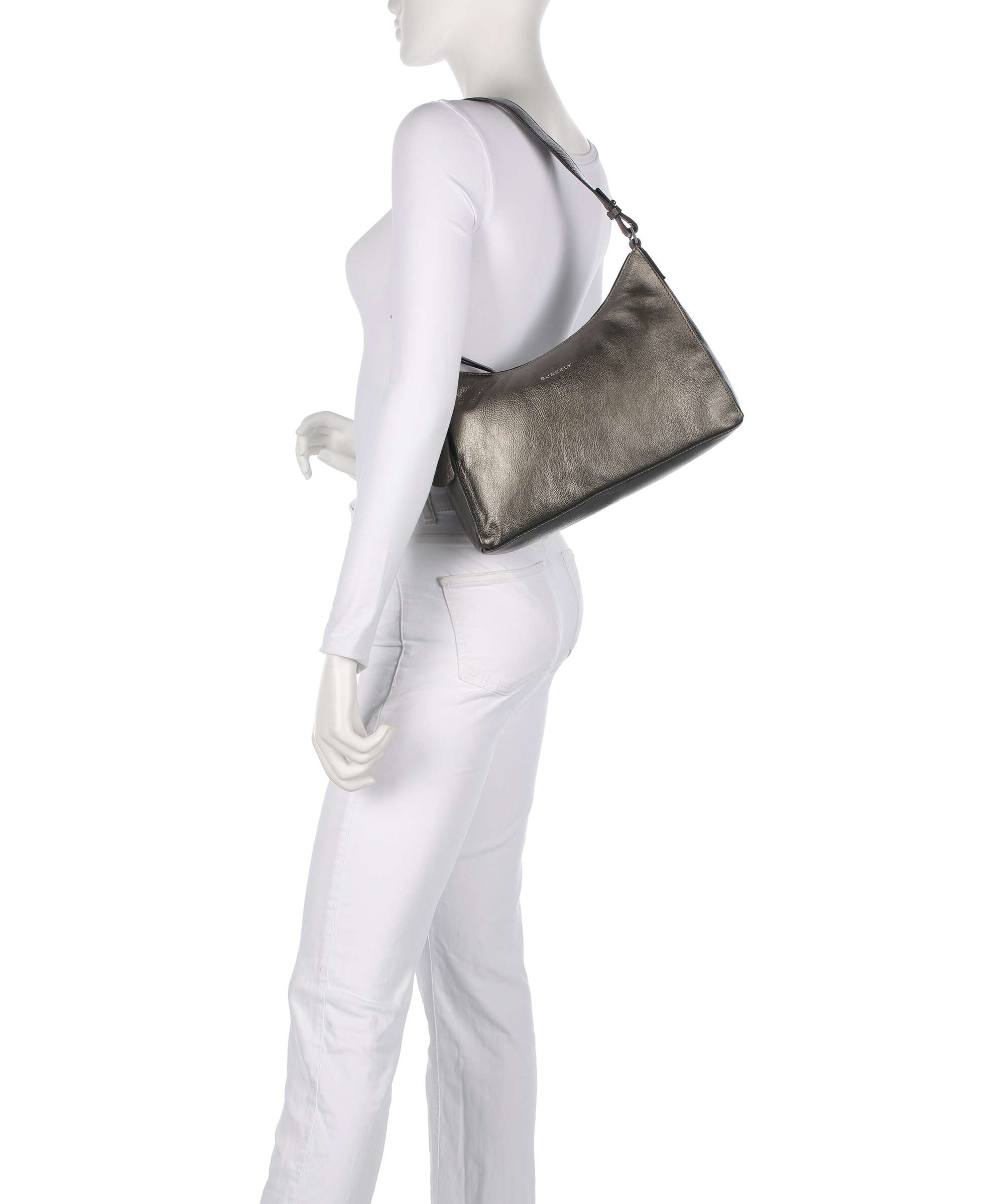 Burkely Creased Crystal Torba na ramię gunmetal - Image 3
