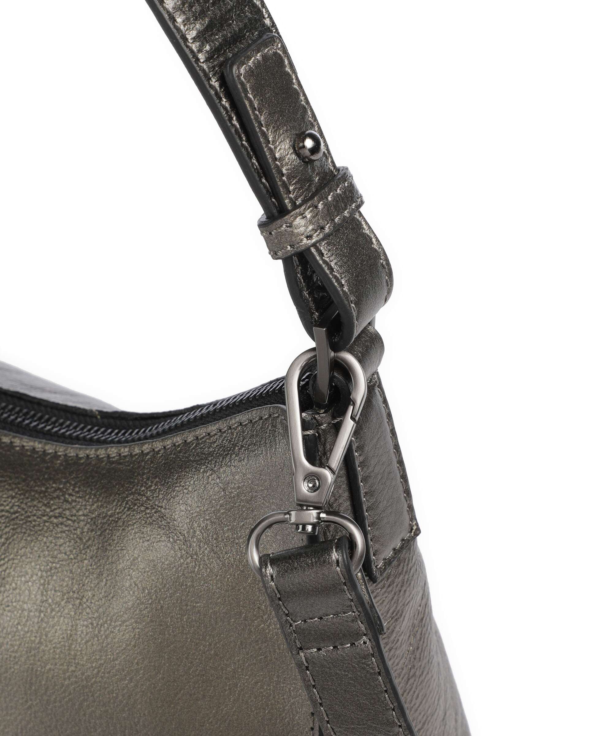 Burkely Creased Crystal Torba na ramię gunmetal - Image 5