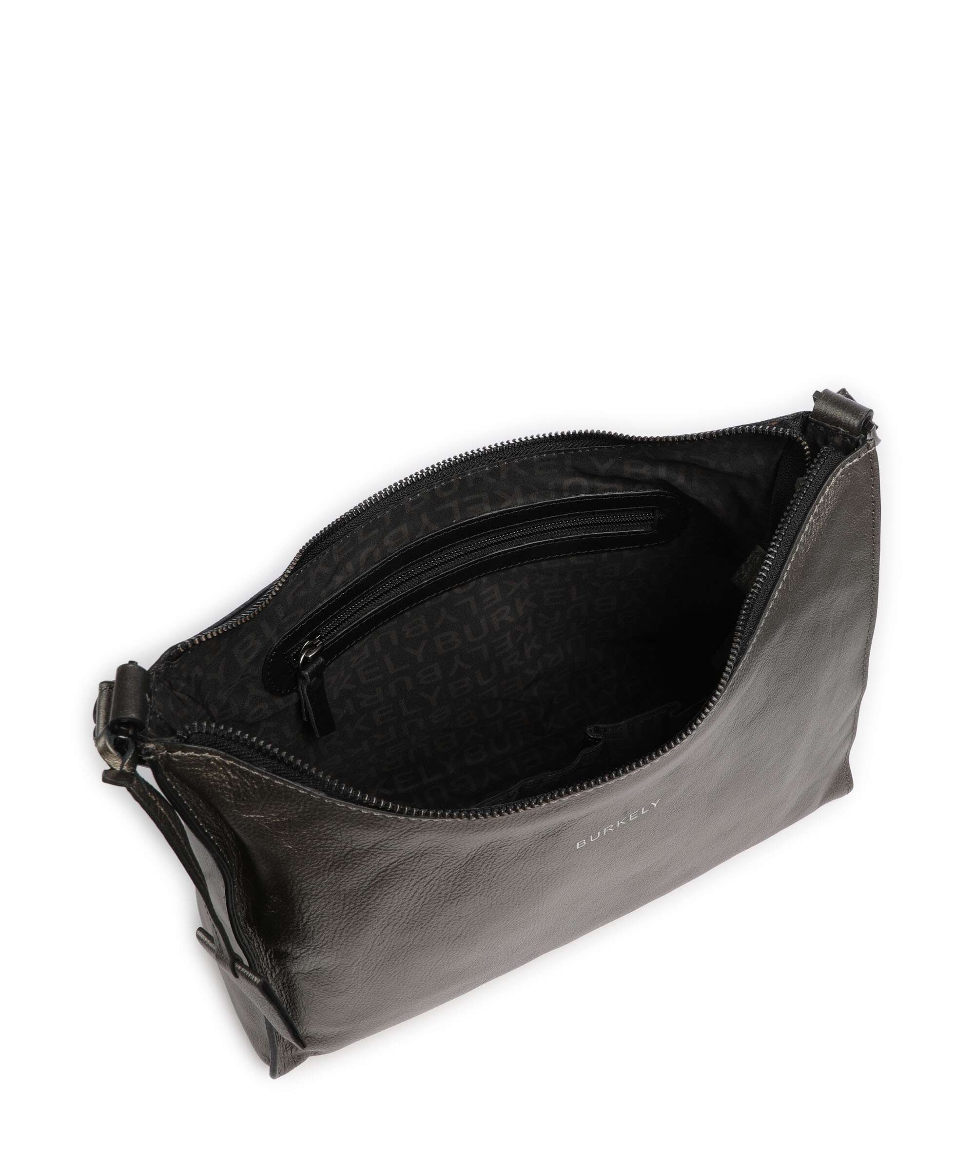 Burkely Creased Crystal Torba na ramię gunmetal - Image 7