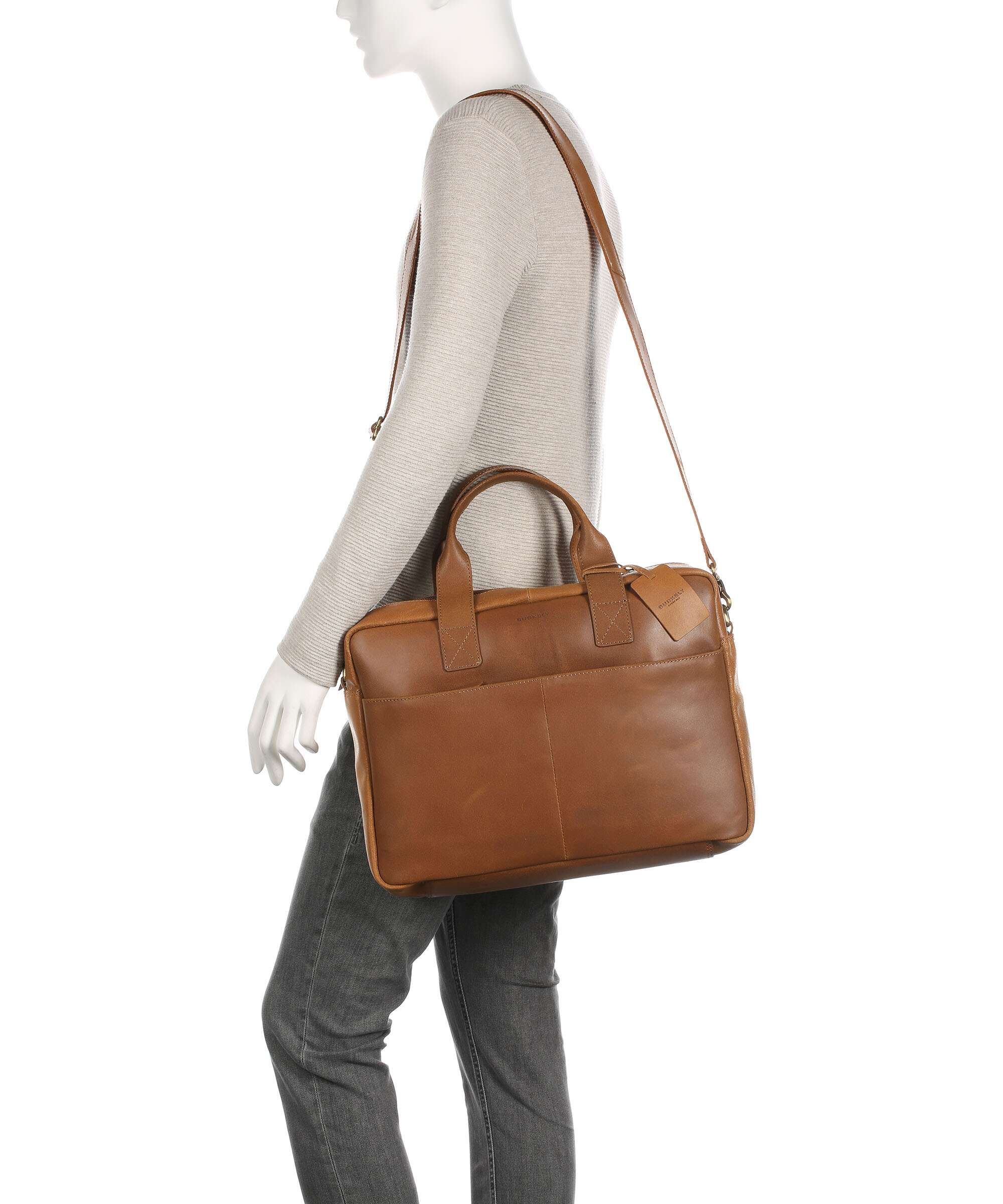 Burkely Vintage River Worker Aktówka cognac - Image 3