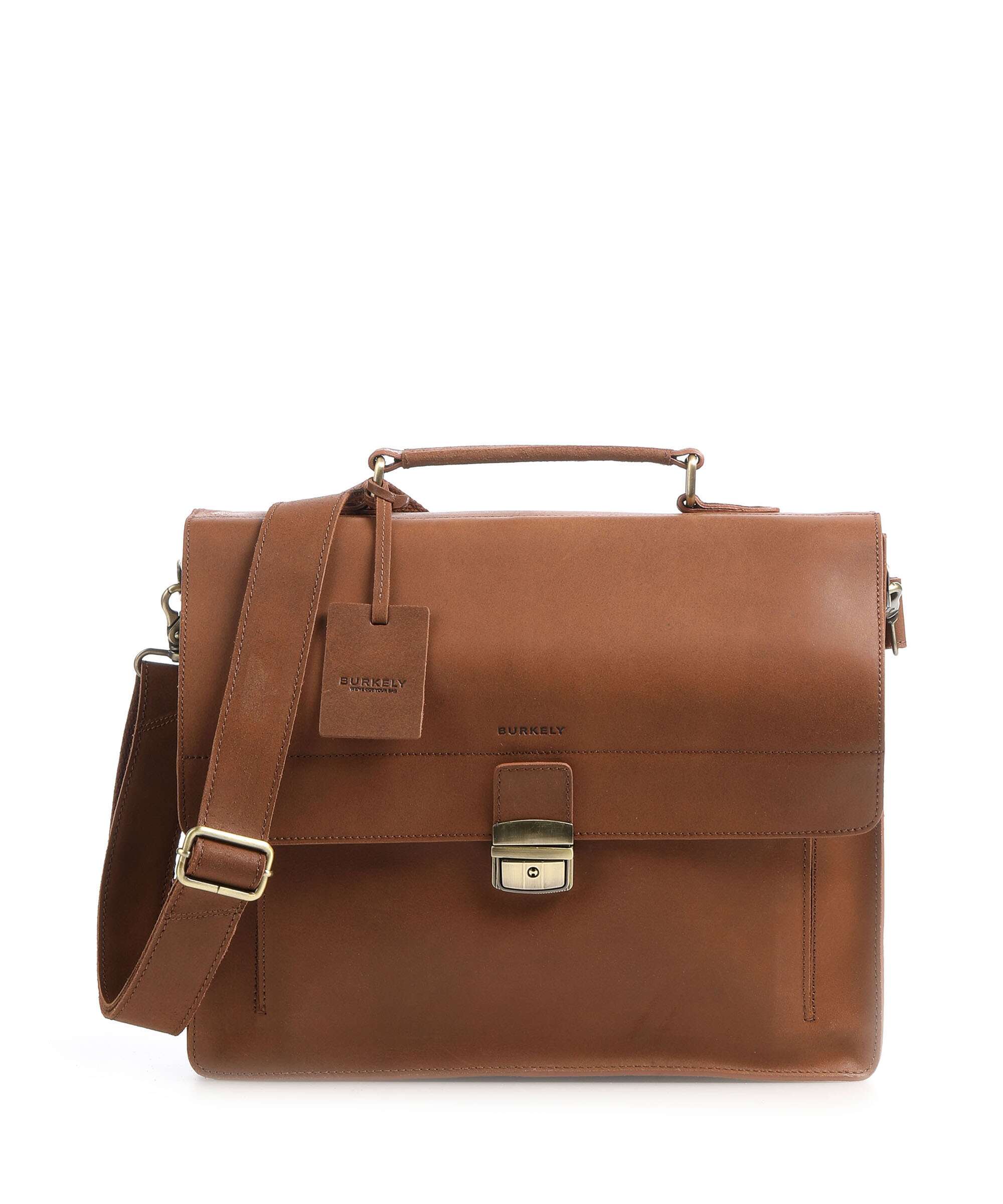 Burkely Vintage Scott Aktówka cognac