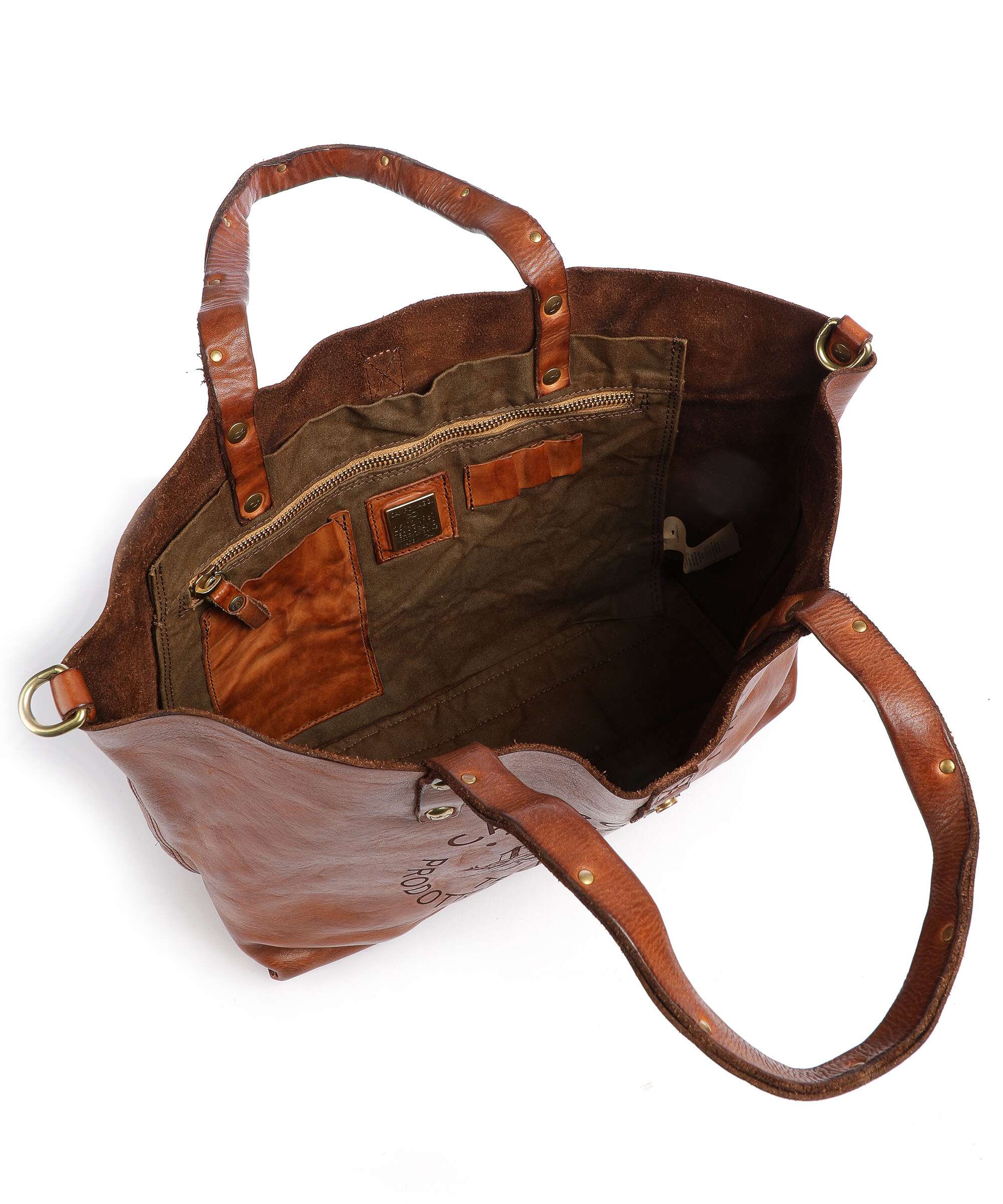 Campomaggi Torba na zakupy cognac - Image 5