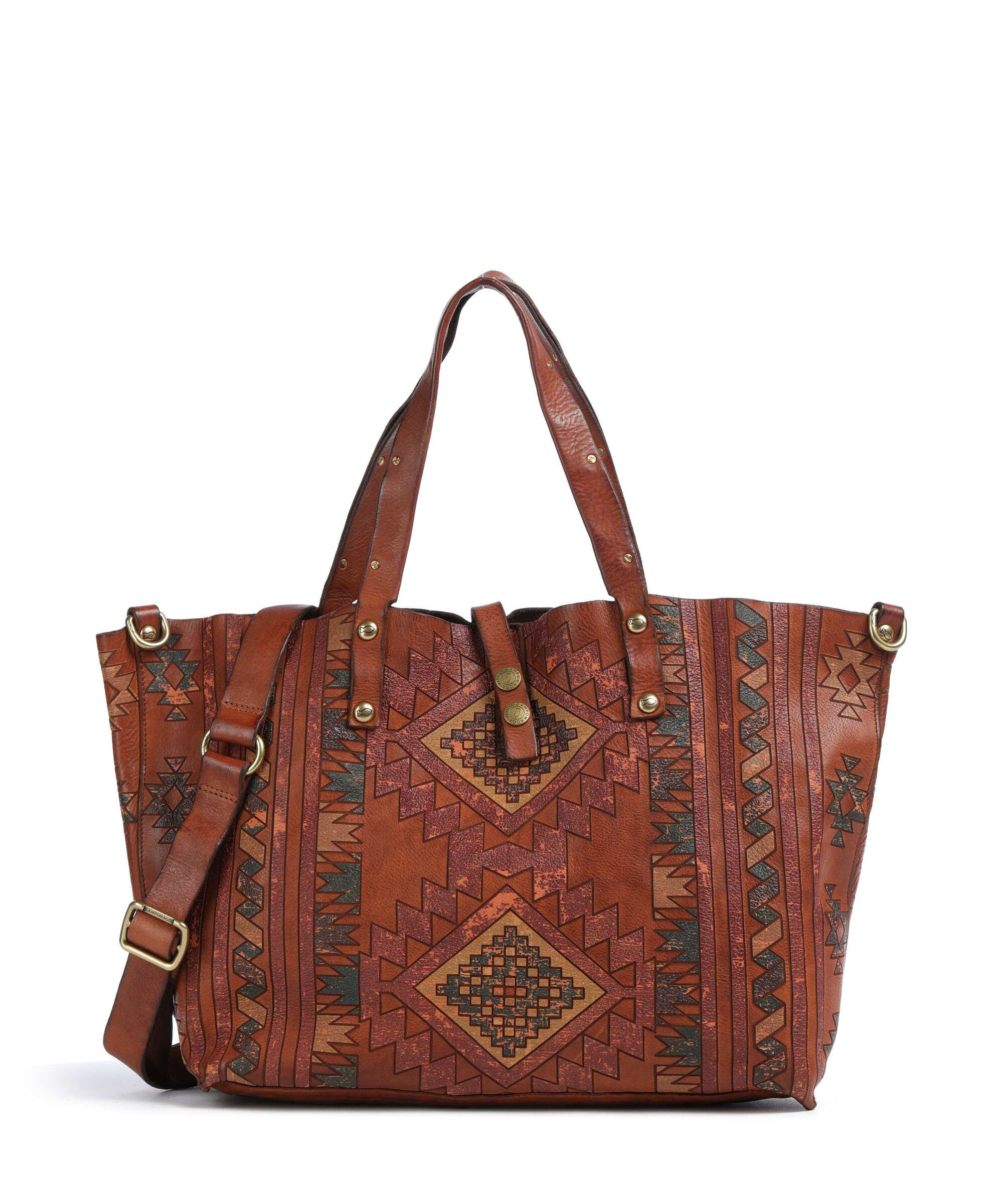 Campomaggi Torba na zakupy cognac