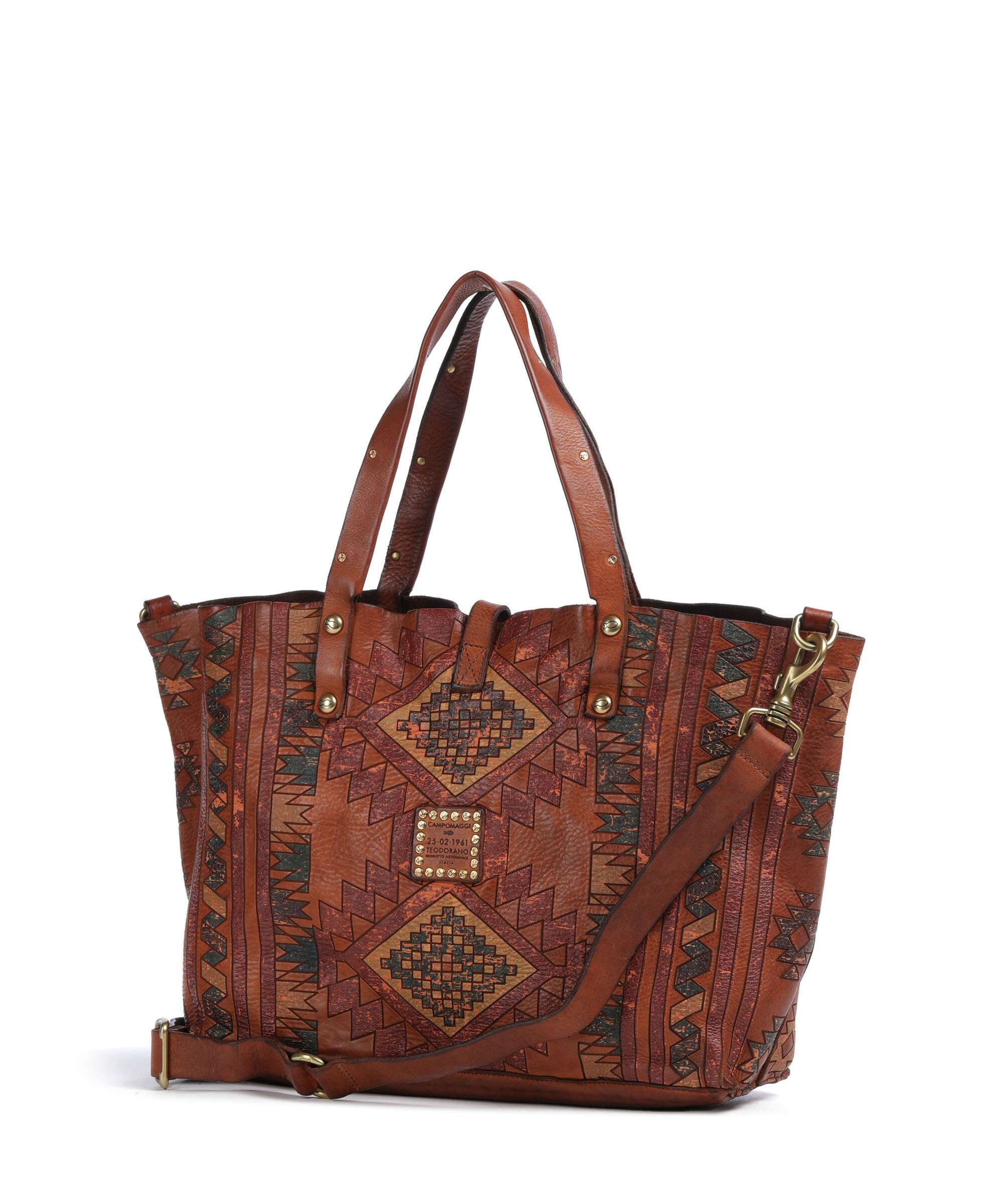 Campomaggi Torba na zakupy cognac - Image 2