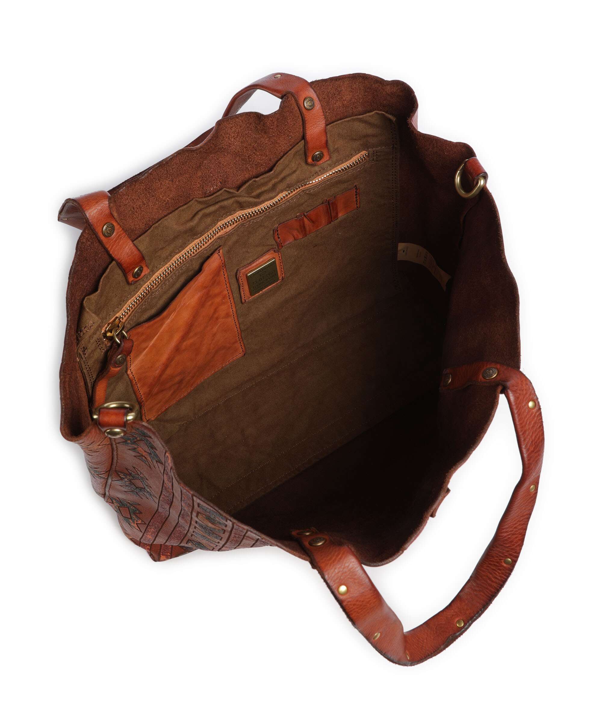 Campomaggi Torba na zakupy cognac - Image 5