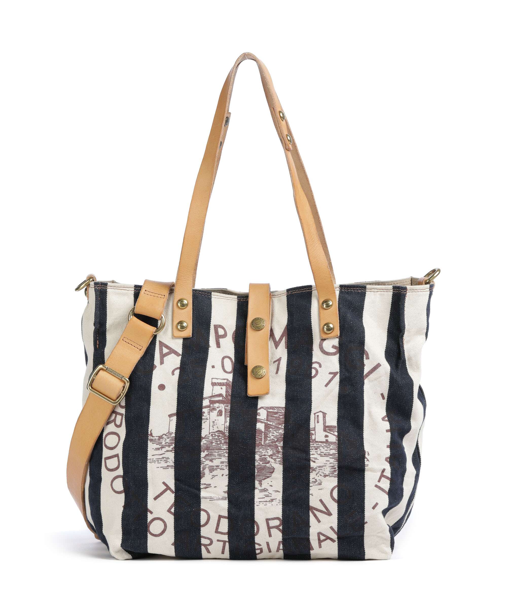 Campomaggi Torba na zakupy blue/beige