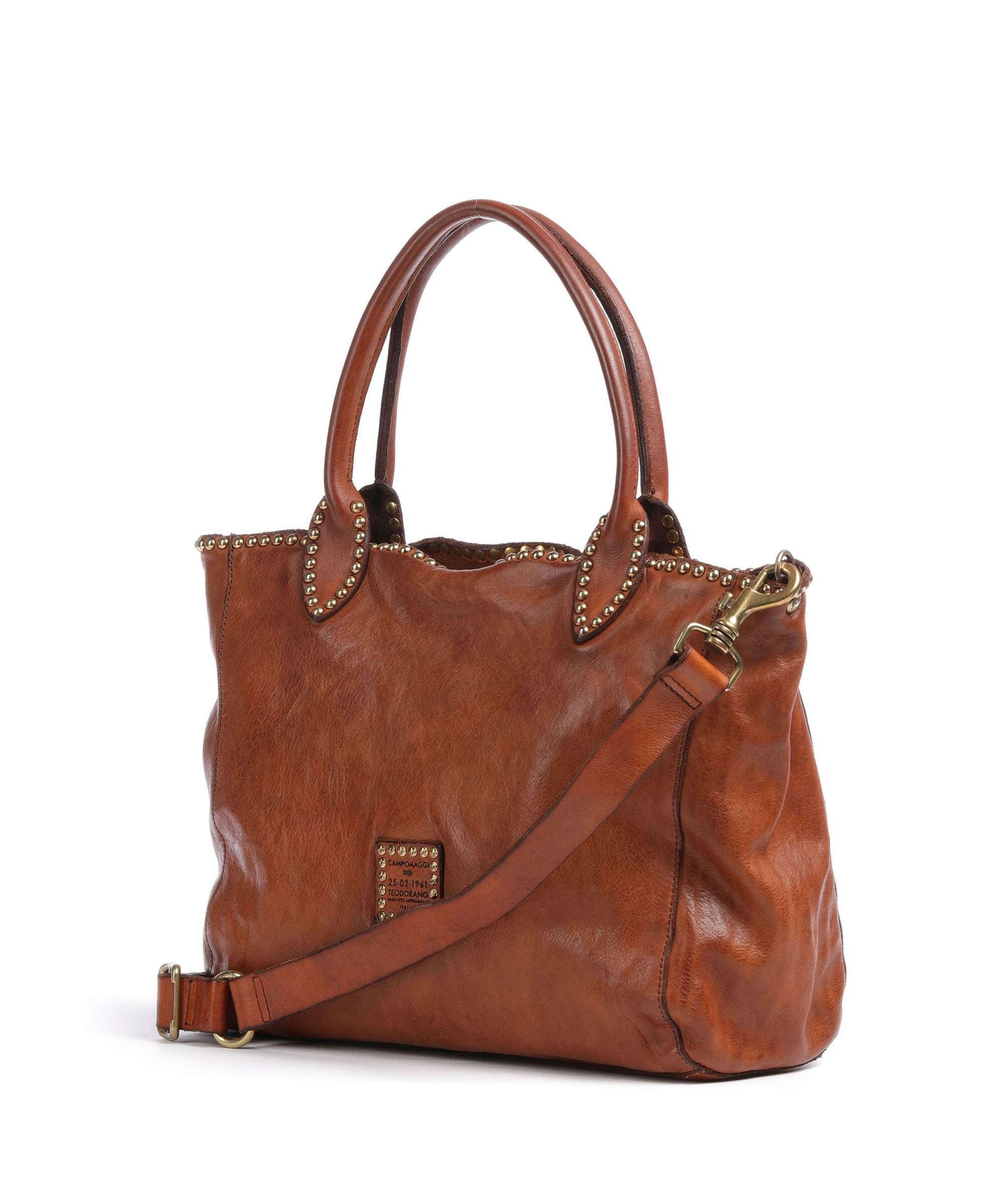 Campomaggi Torba na zakupy cognac - Image 2