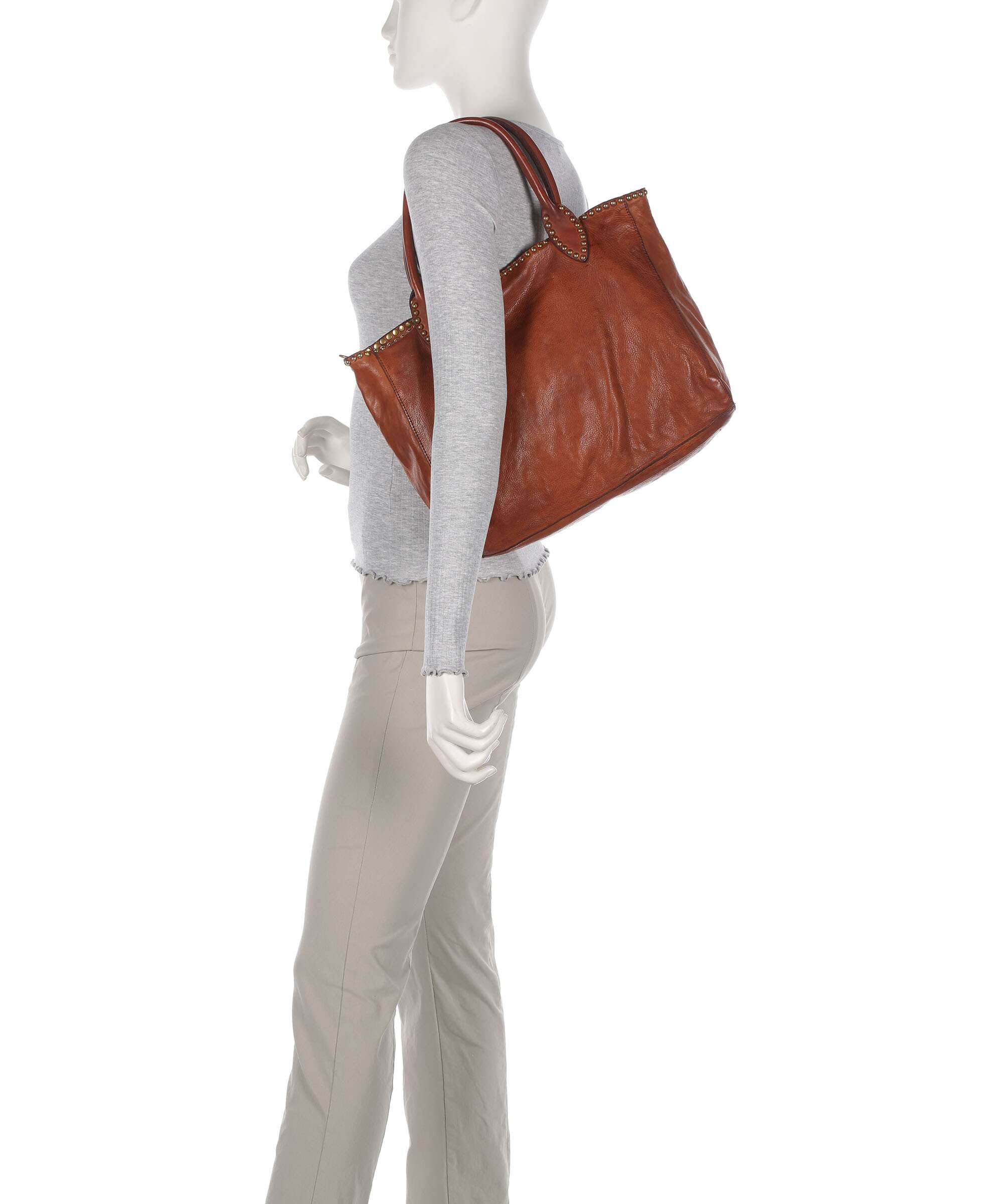 Campomaggi Torba na zakupy cognac - Image 3