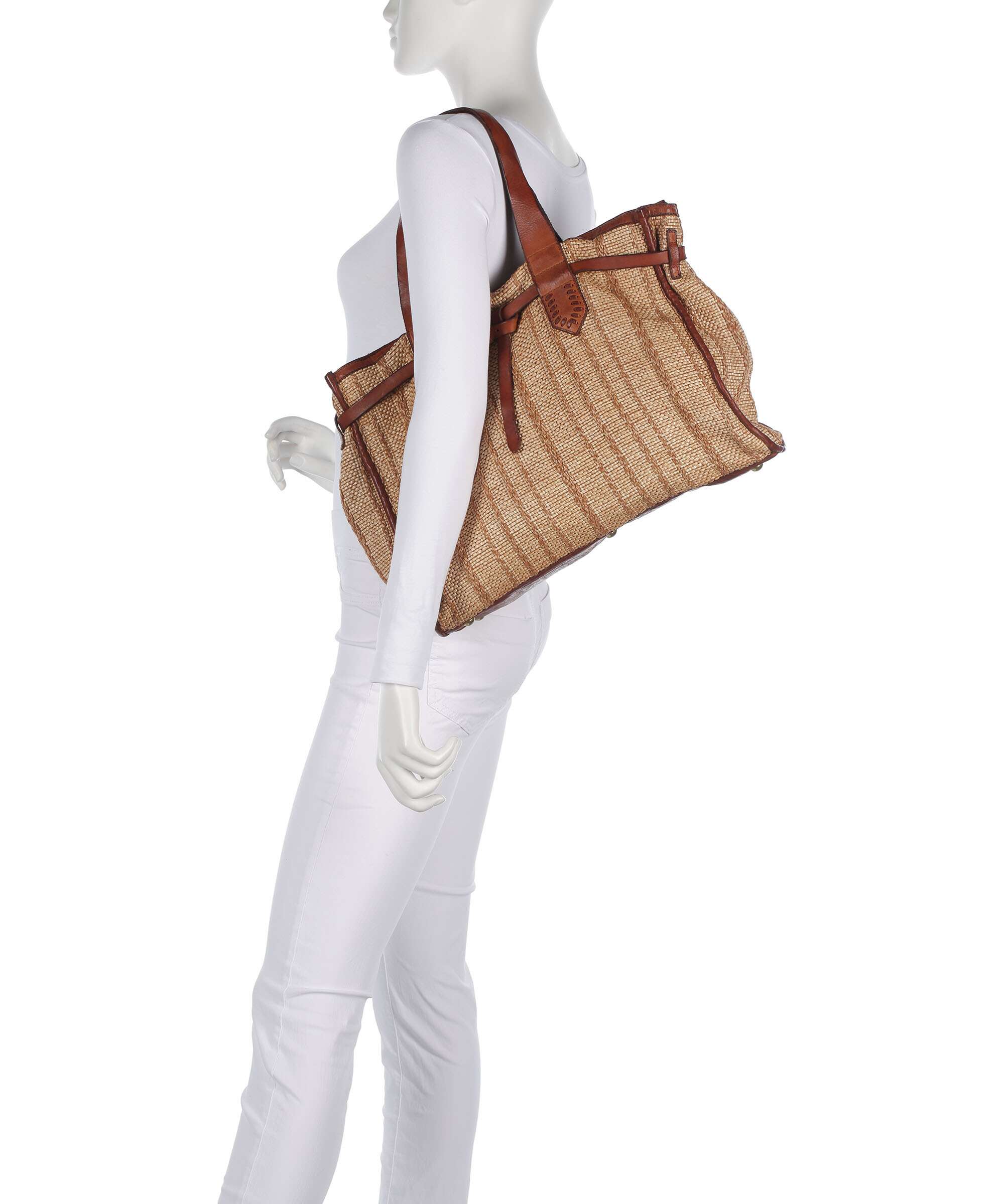 Campomaggi Torba na zakupy cognac - Image 3