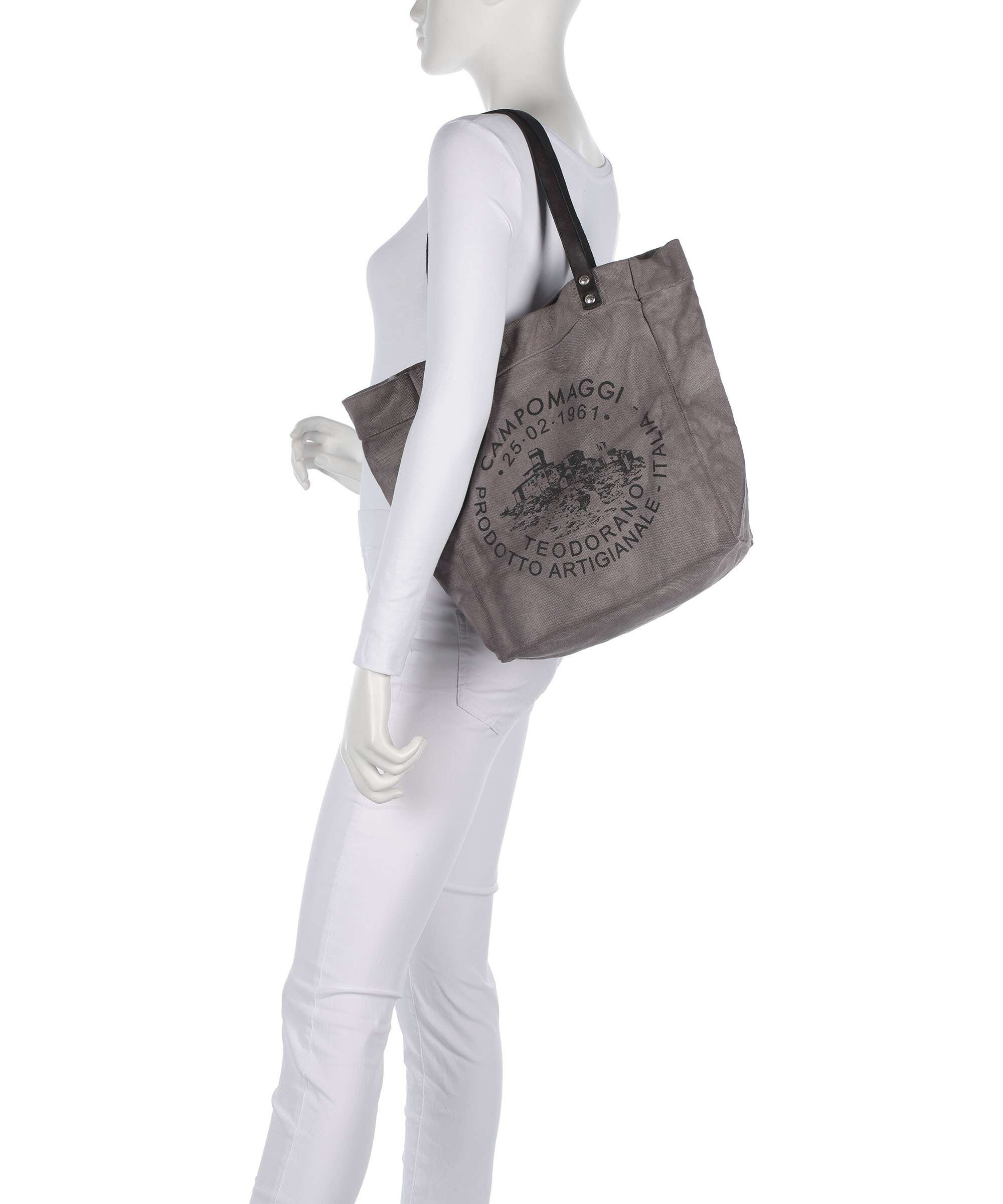 Campomaggi Torba na zakupy grey - Image 3