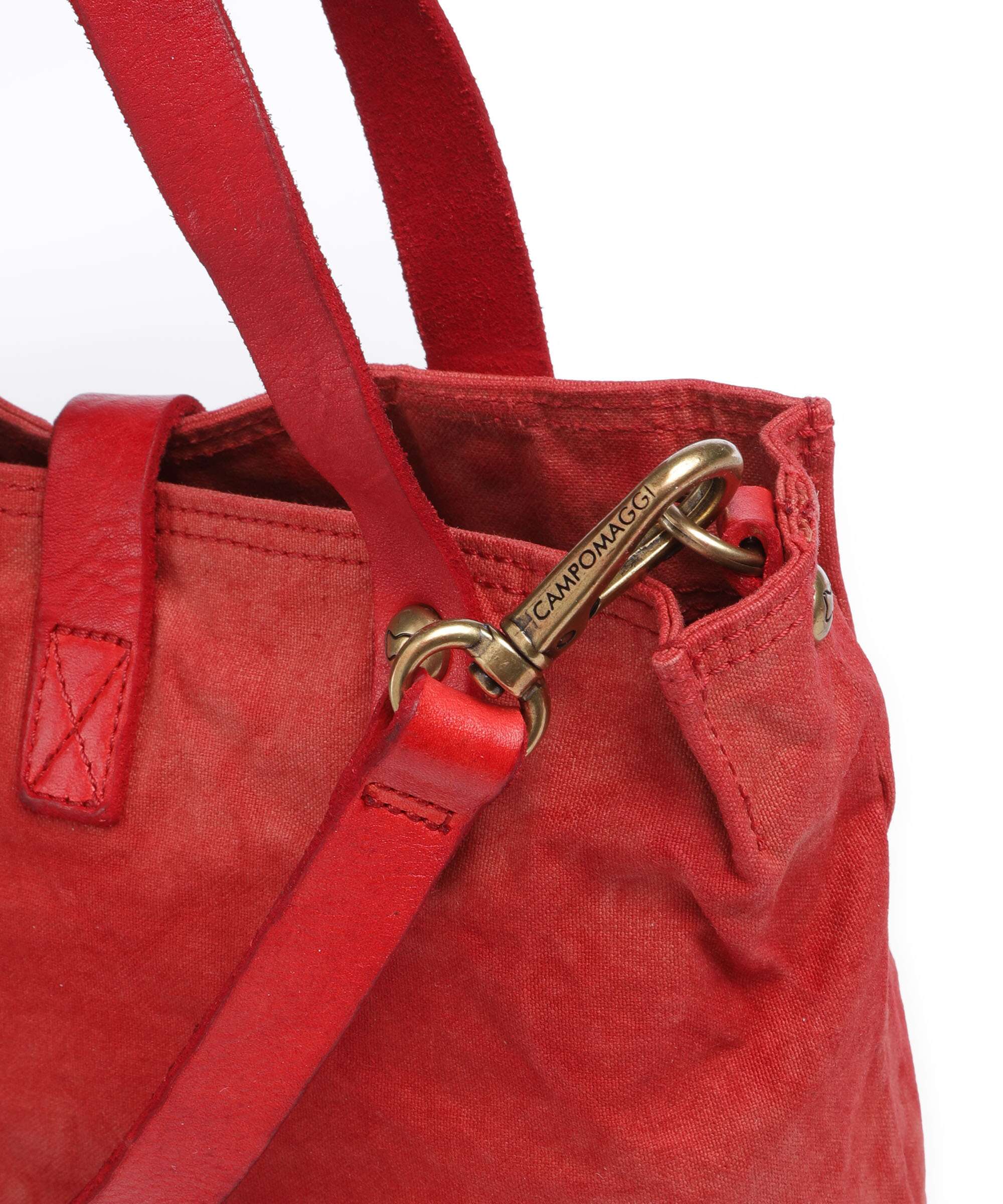 Campomaggi Torebka beige/rosso/moro - Image 4