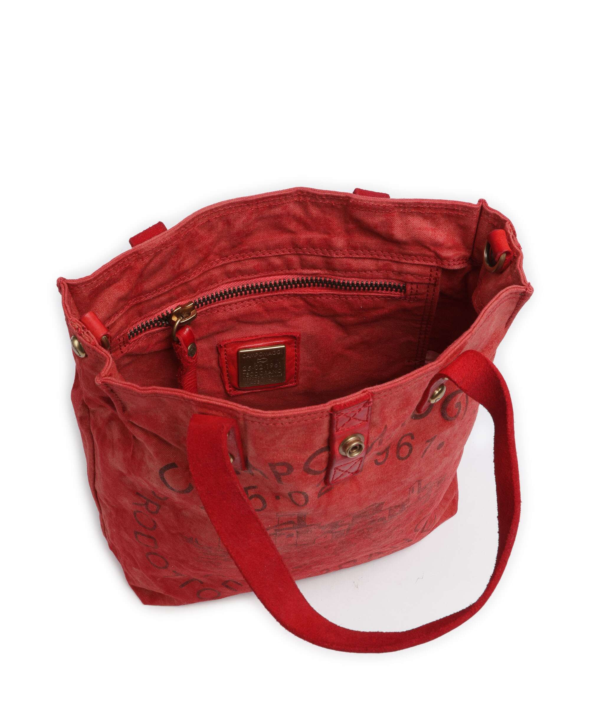Campomaggi Torebka beige/rosso/moro - Image 6