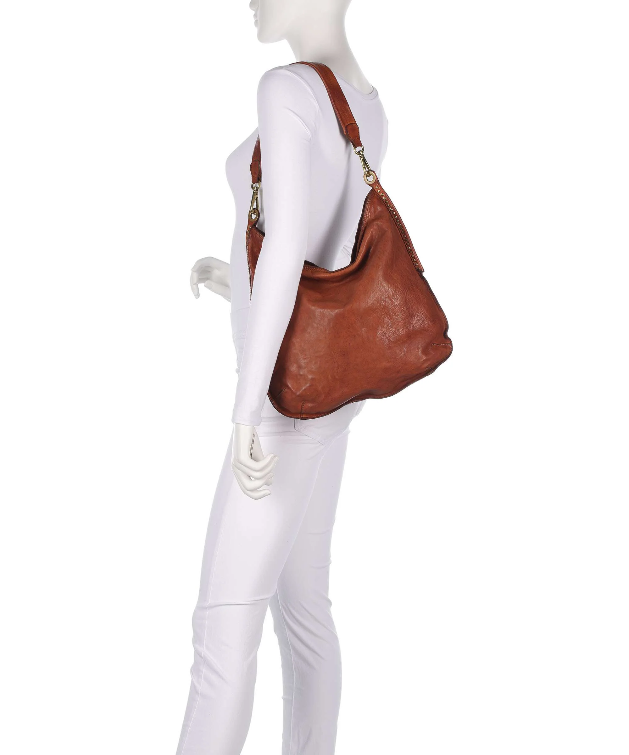Campomaggi Torebka worek cognac - Image 3