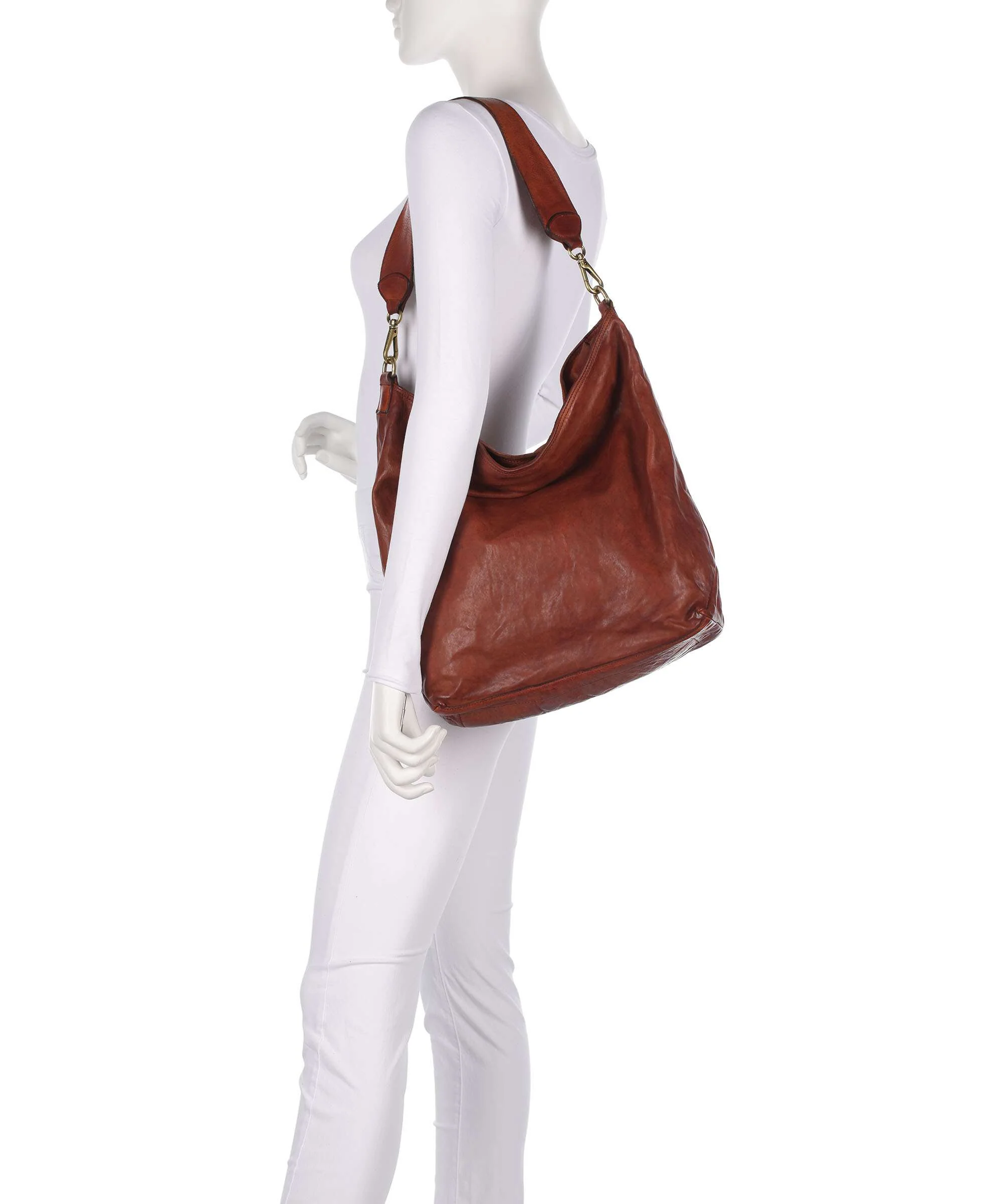 Campomaggi Torebka worek cognac - Image 3