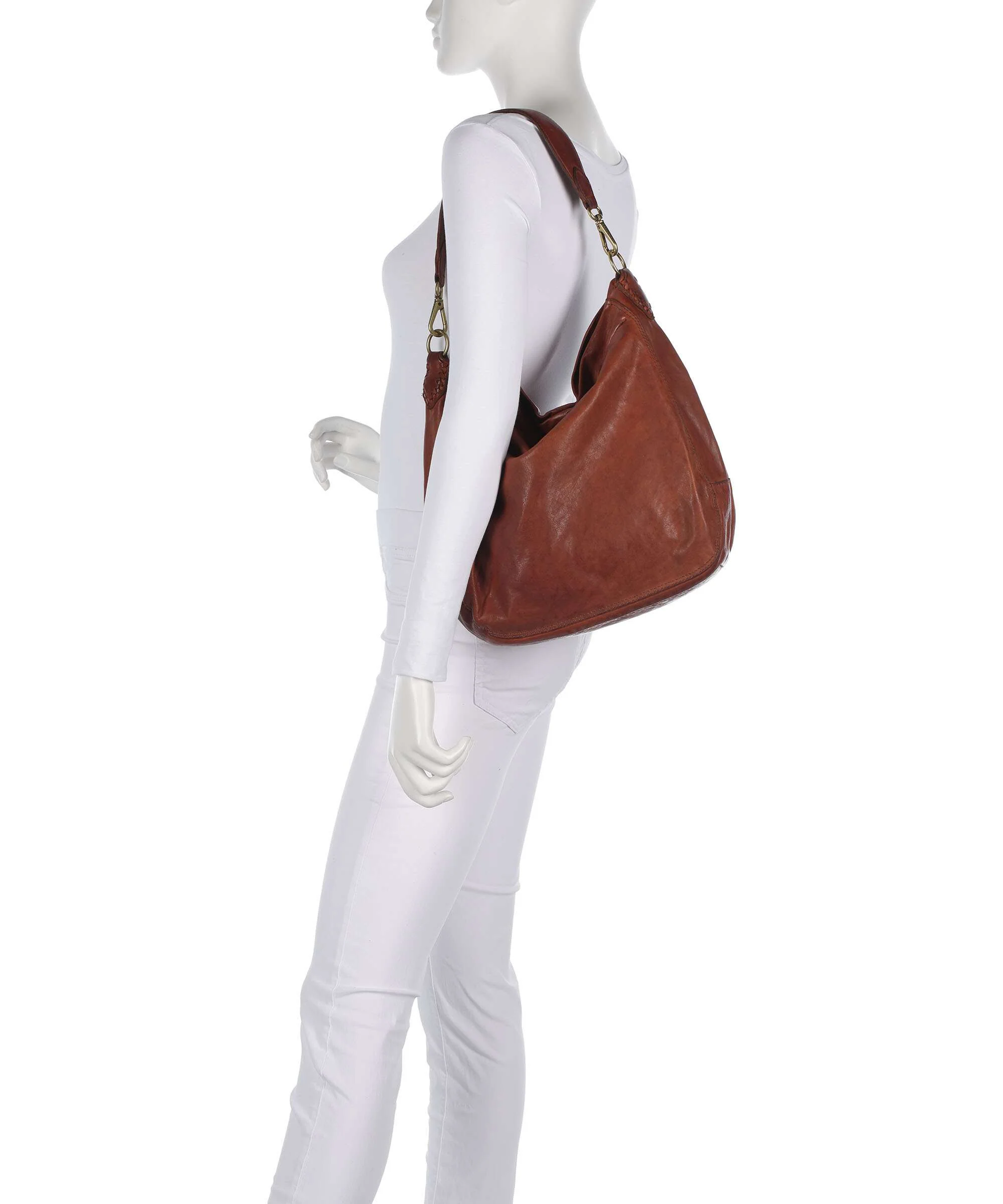 Campomaggi Torebka worek cognac - Image 3