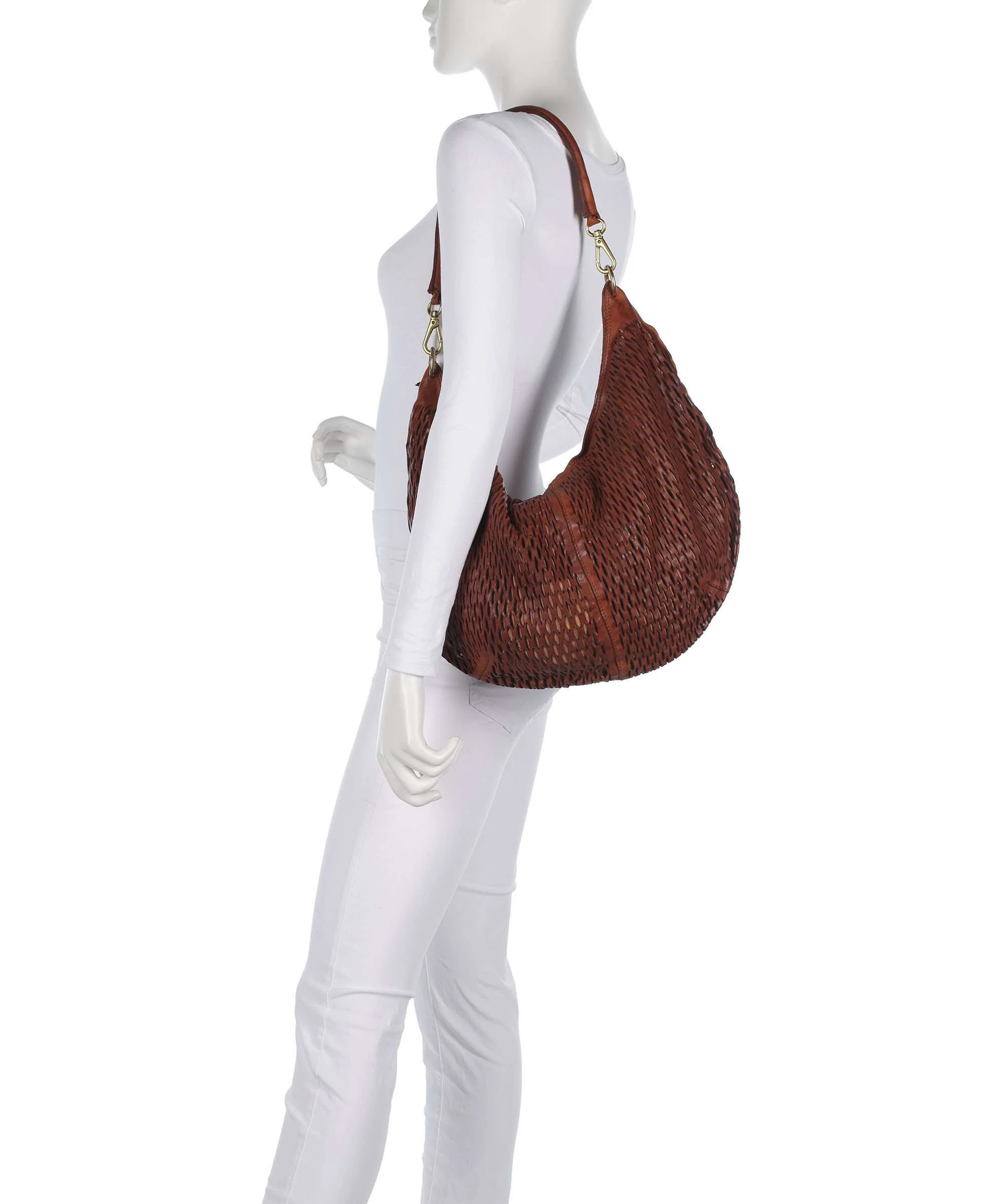 Campomaggi Torebka worek cognac - Image 3