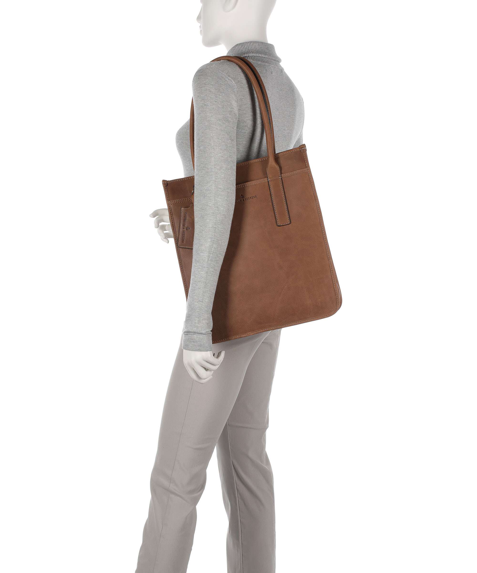 Castelijn & Beerens Carisma Torba na zakupy cognac - Image 3