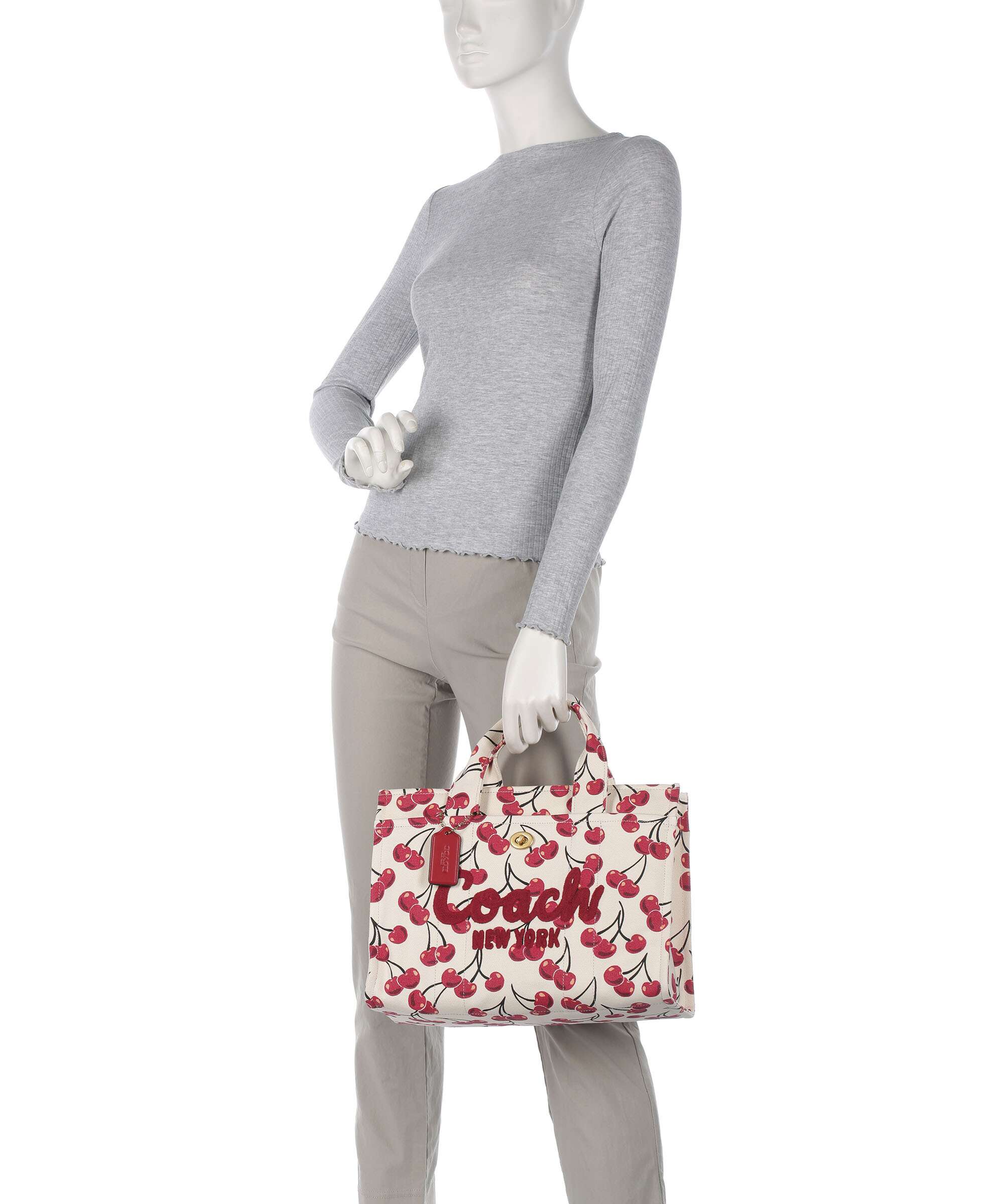 Coach Cargo Cherry Print Torebka chalk/multicolour - Image 3