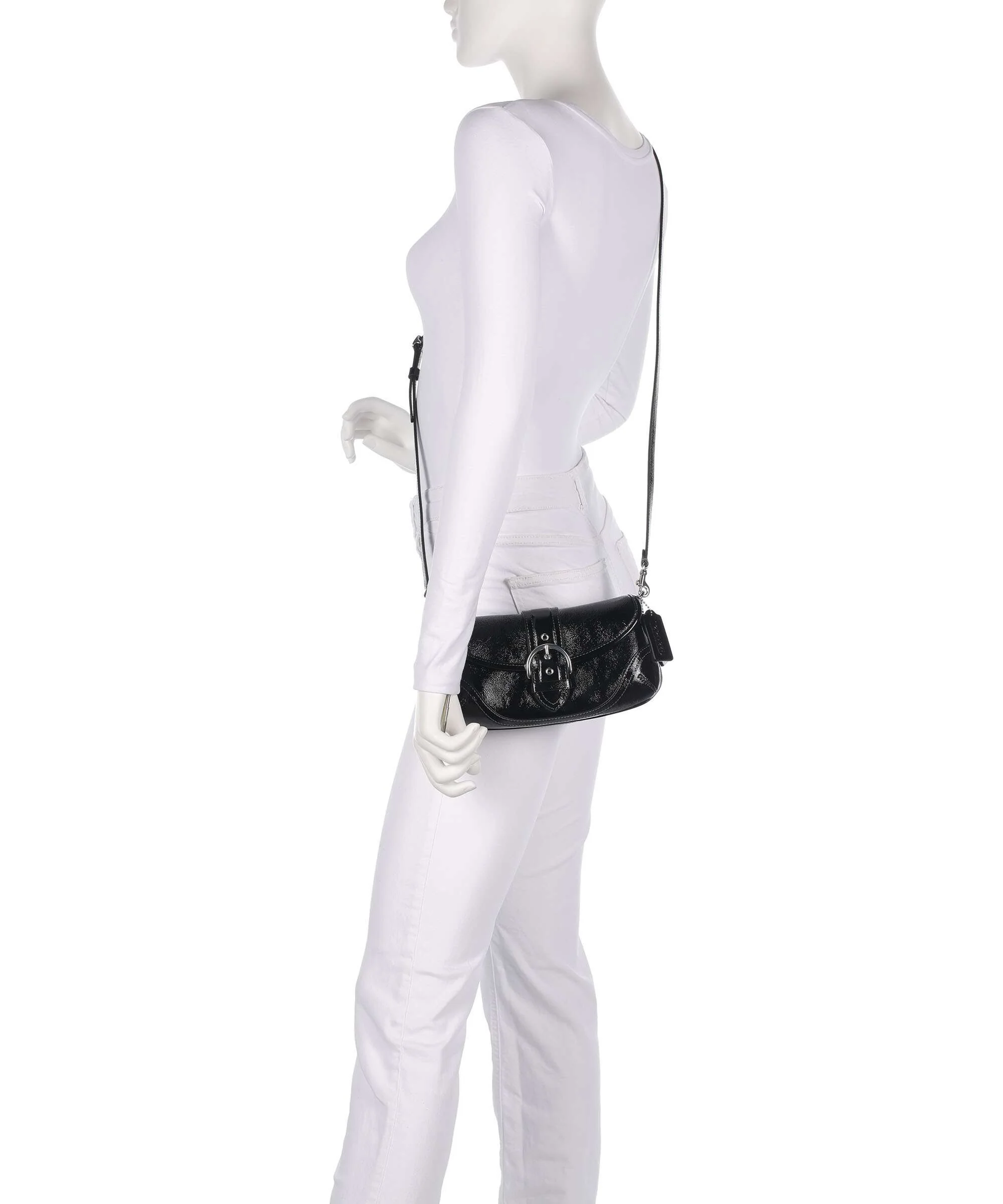 Coach Soho Crinkle Patent 25 Torba na ramię black - Image 4
