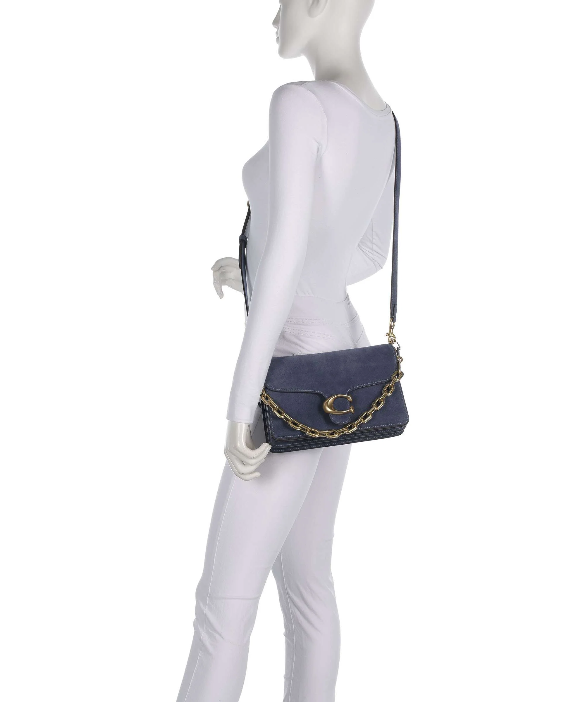 Coach Tabby Chain Torba na ramię light denim - Image 4