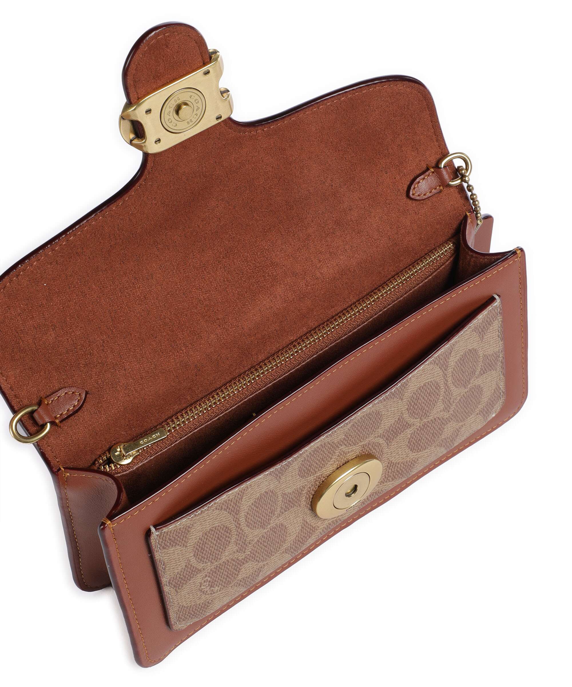 Coach Tabby Chain Torba przez ramię tan caramel - Image 6