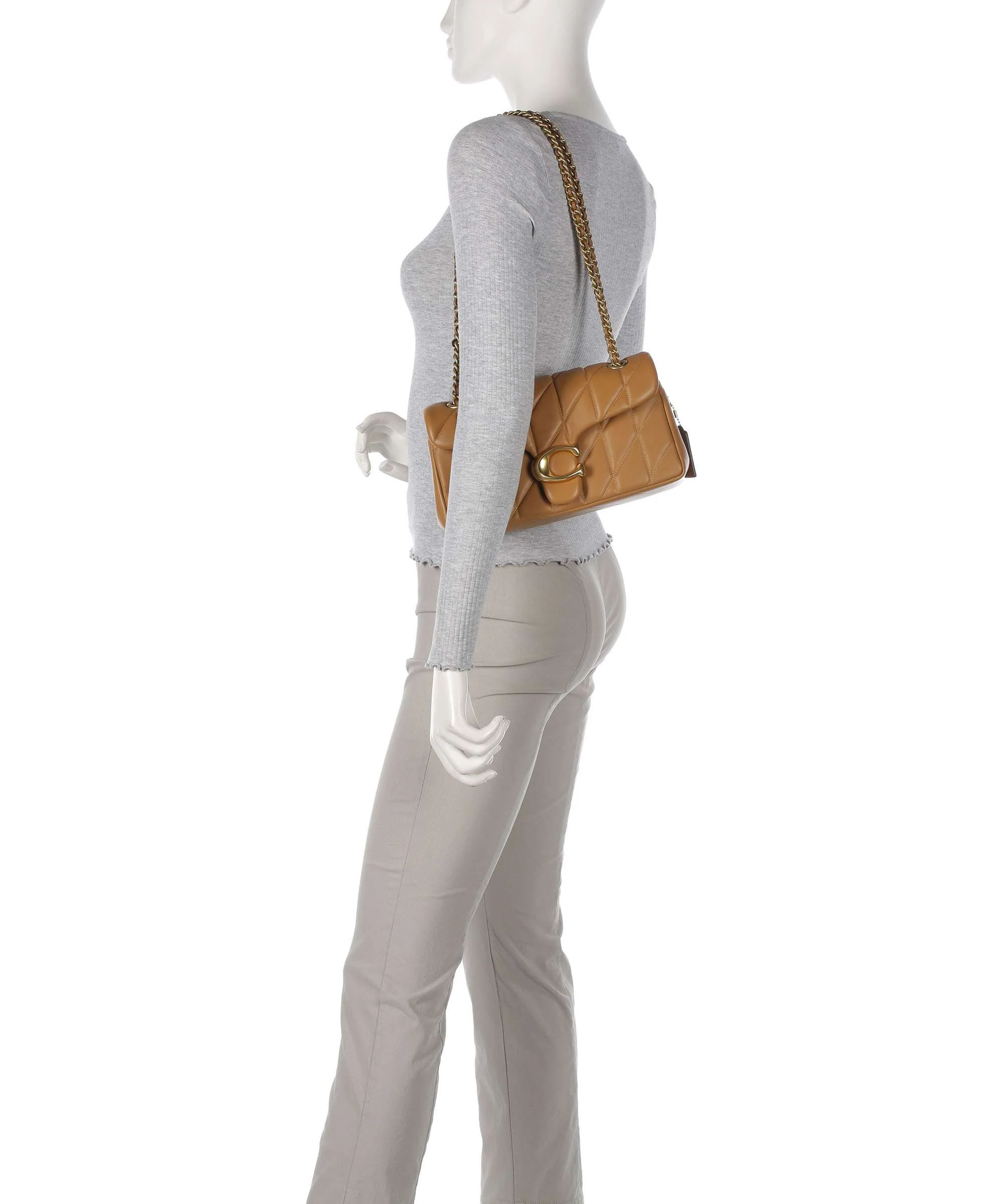 Coach Tabby Quilted 26 Torba na ramię honey brown - Image 3