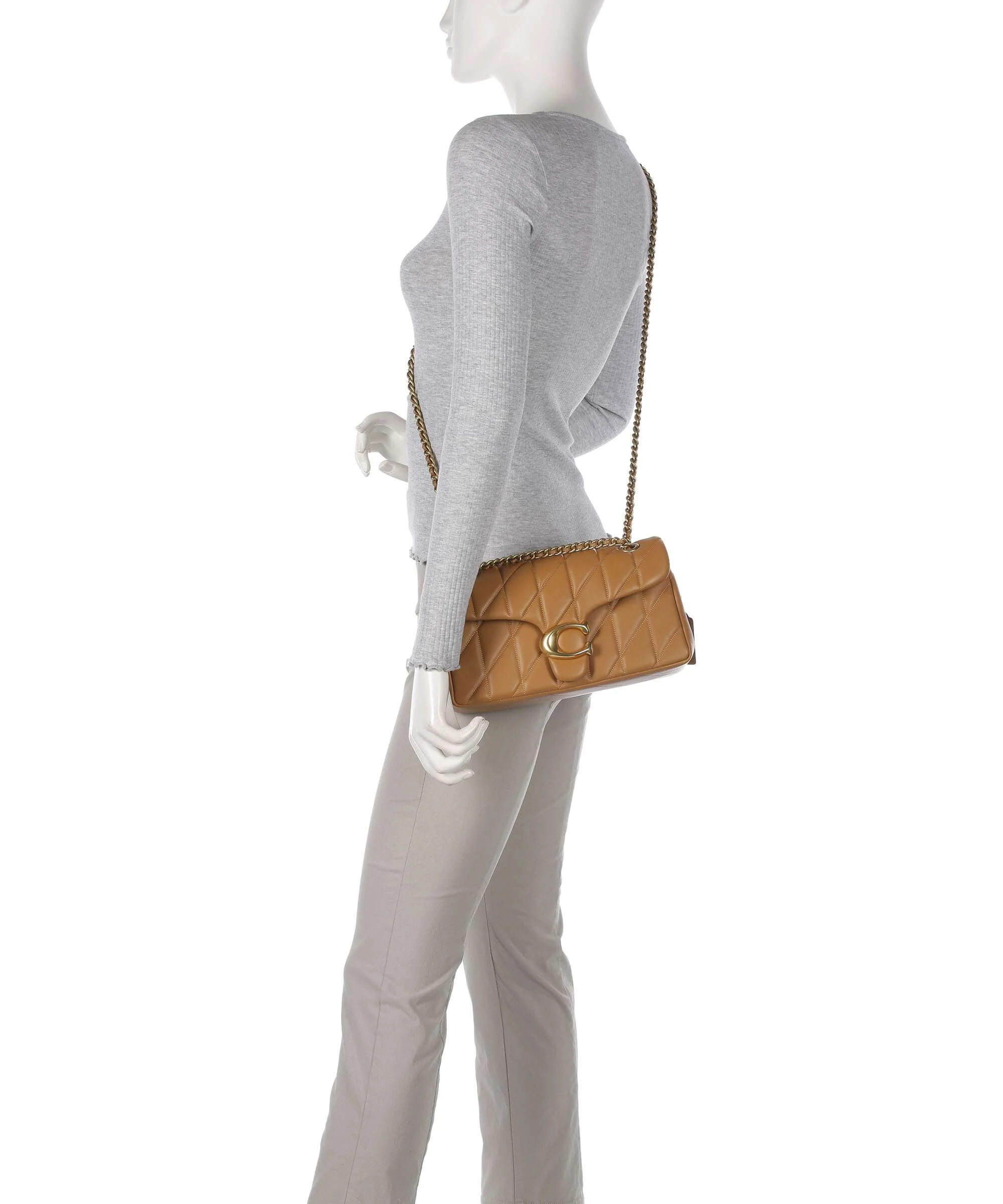 Coach Tabby Quilted 26 Torba na ramię honey brown - Image 4
