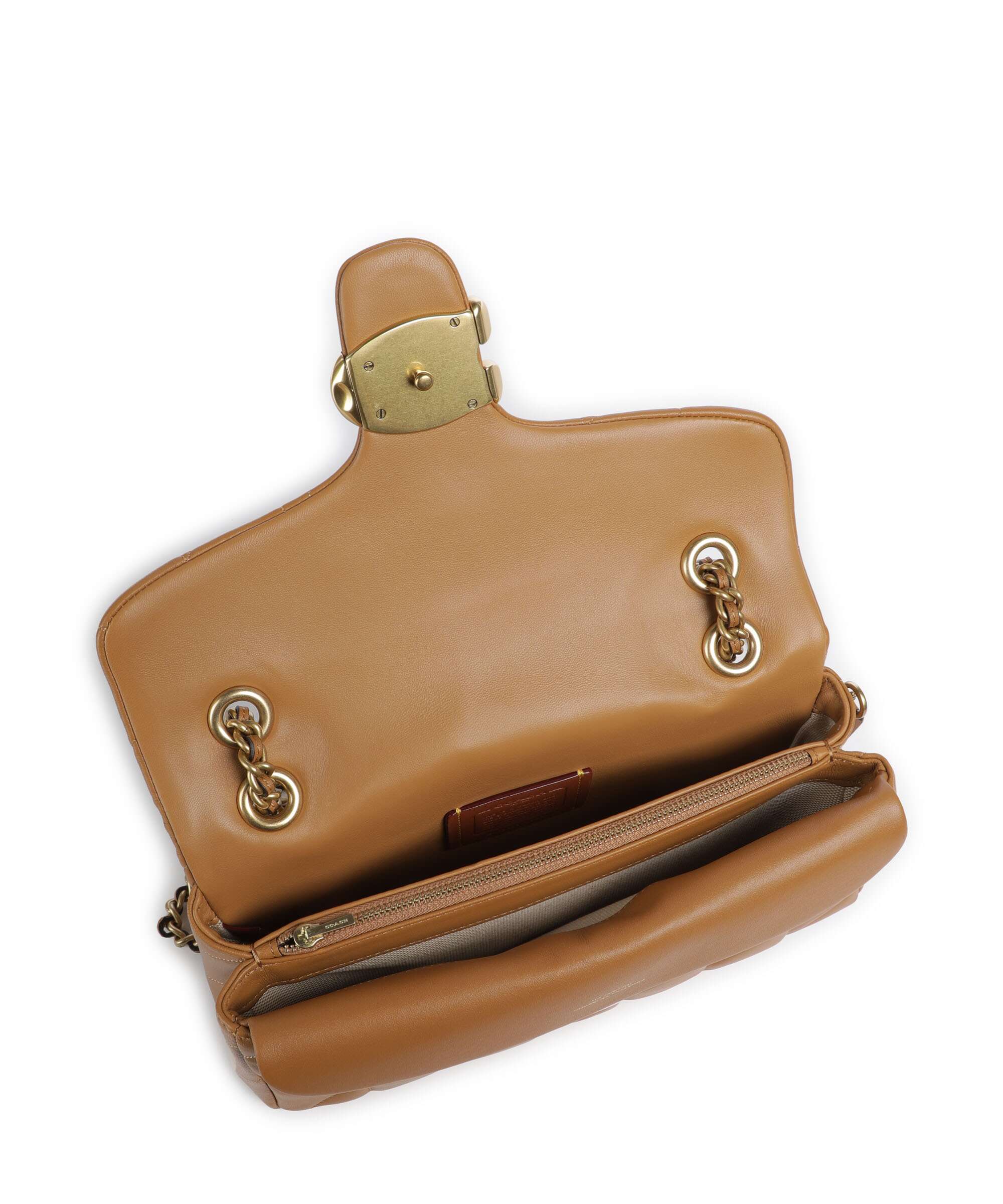 Coach Tabby Quilted 26 Torba na ramię honey brown - Image 7