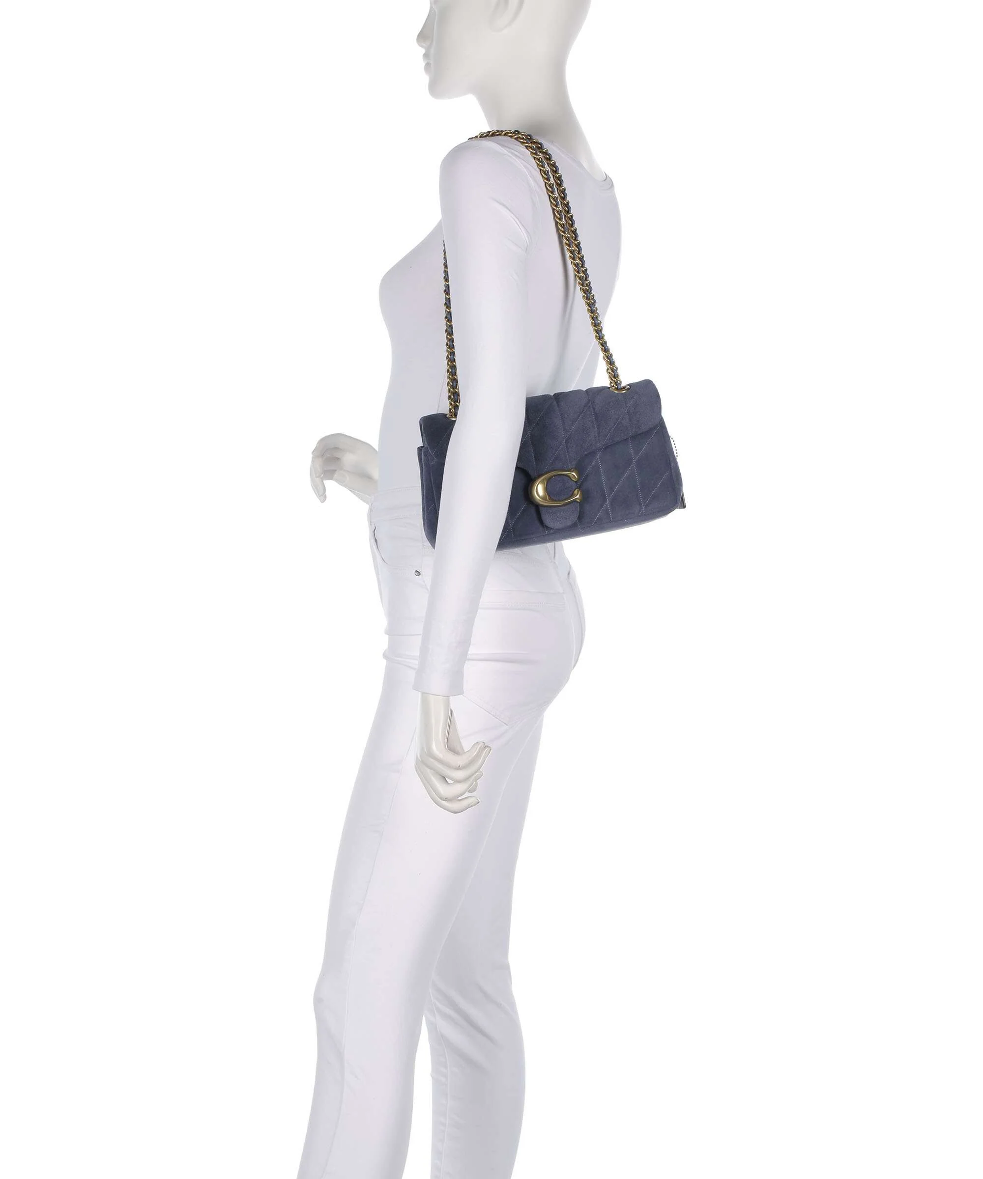 Coach Tabby Quilted 26 Torba na ramię light denim - Image 3