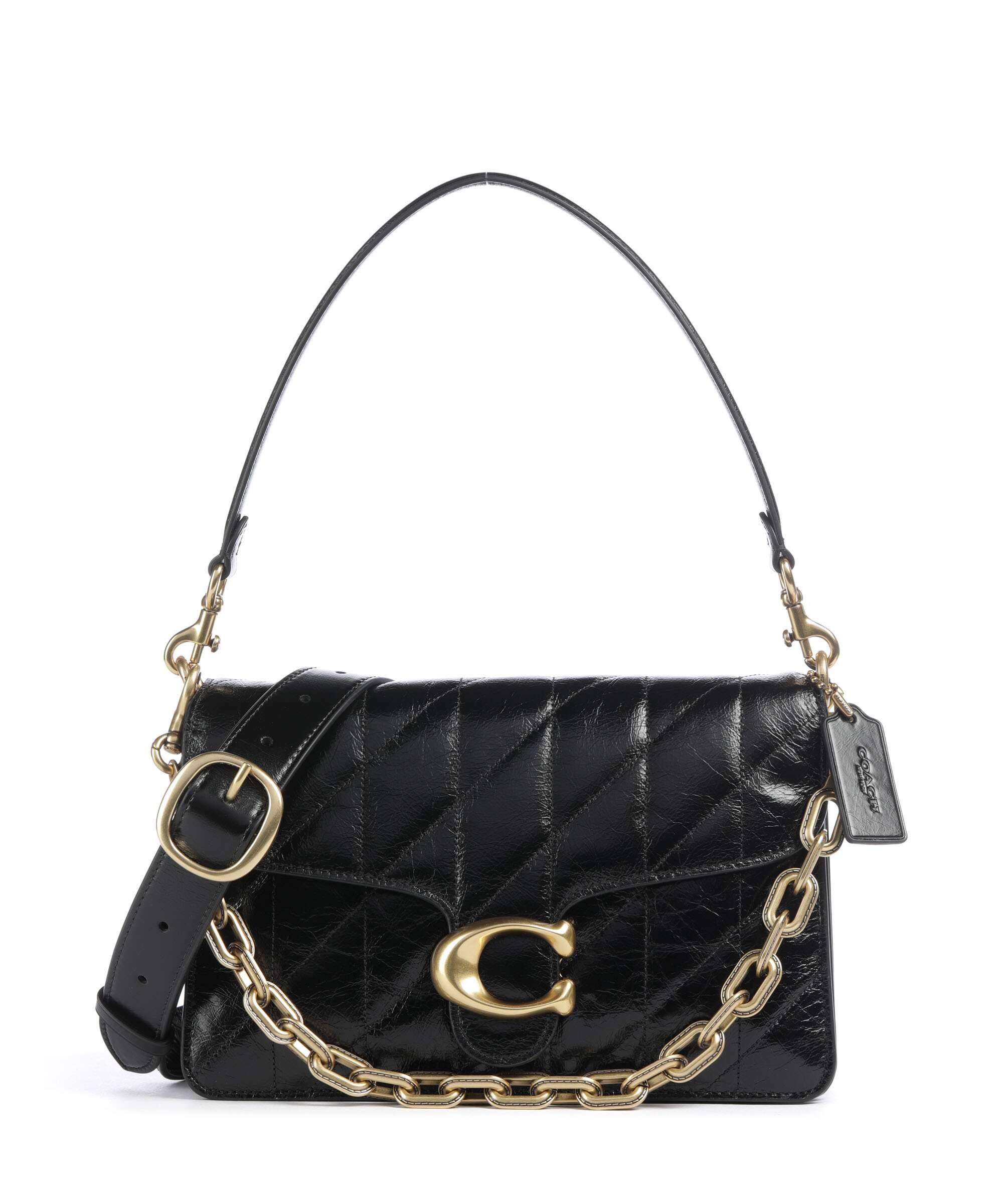 Coach Tabby Quilted Glazed Torba na ramię black