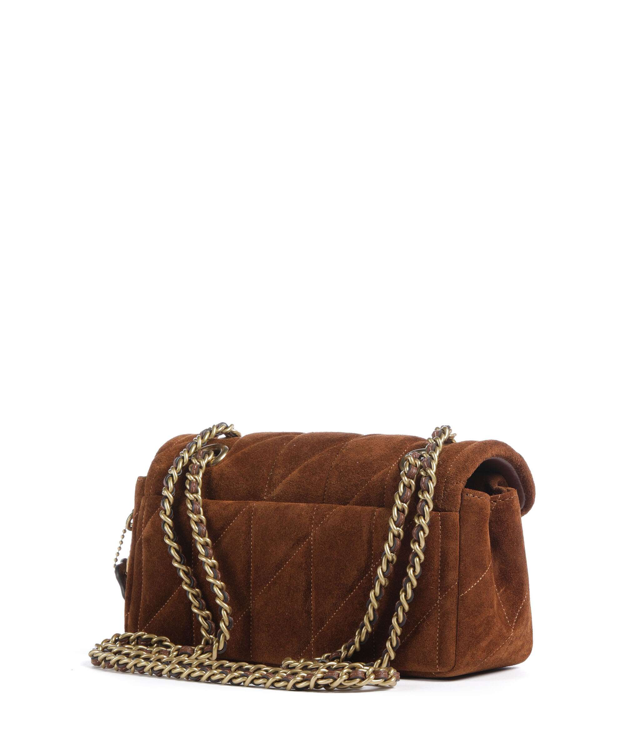 Coach Tabby Quilted Suede 20 Torba na ramię warm brown - Image 2