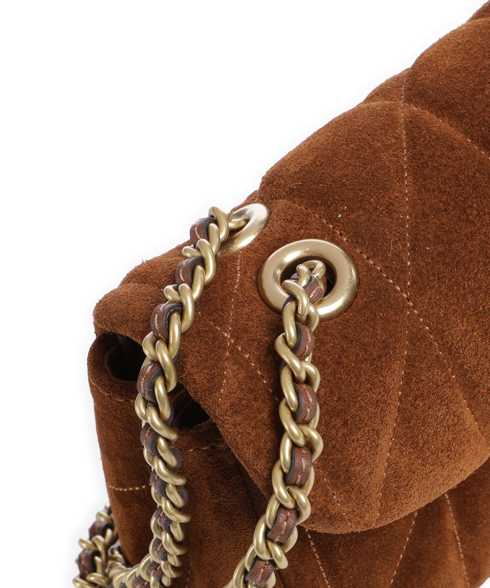 Coach Tabby Quilted Suede 20 Torba na ramię warm brown - Image 5