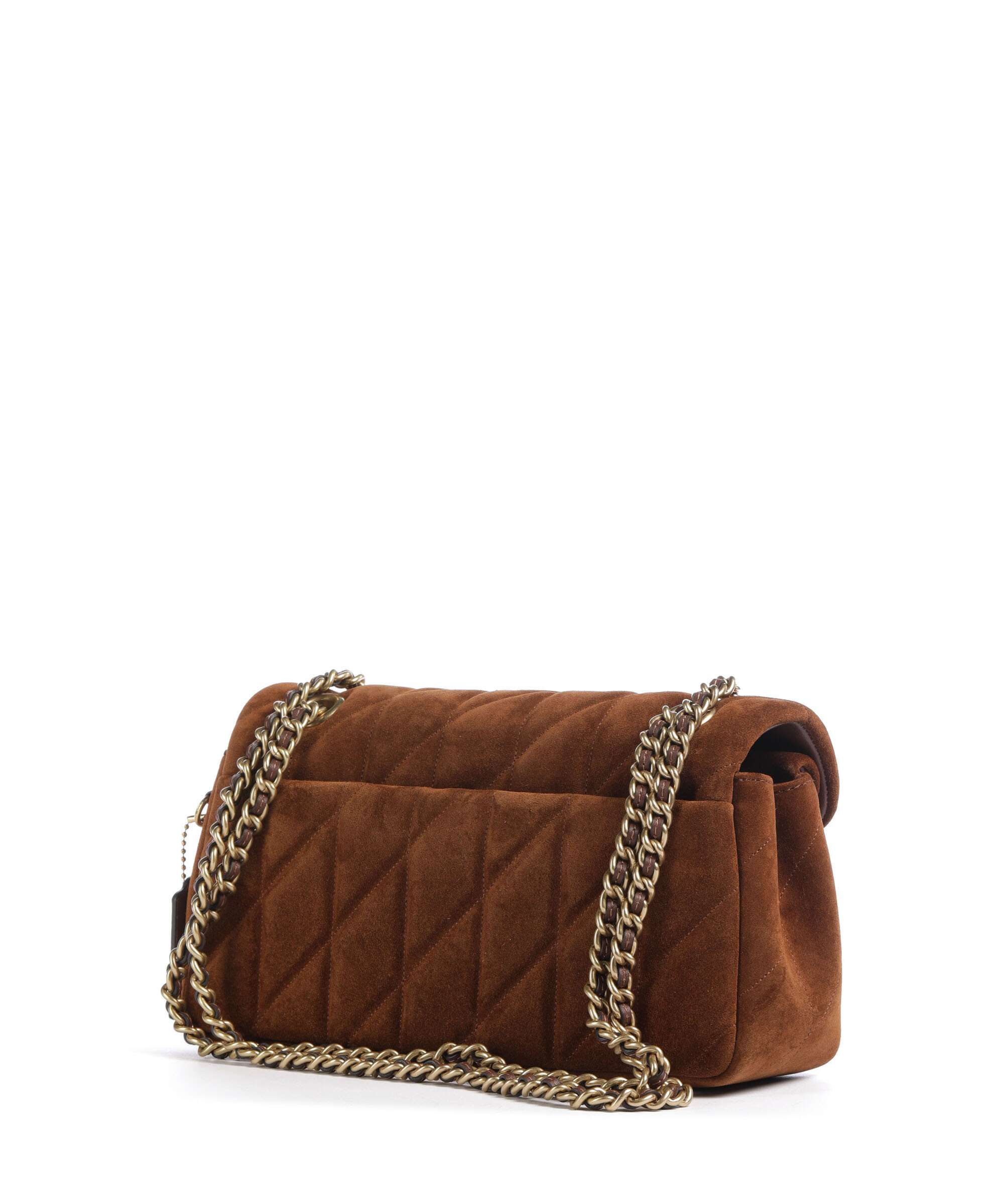 Coach Tabby Quilted Suede 26 Torba na ramię warm brown - Image 2