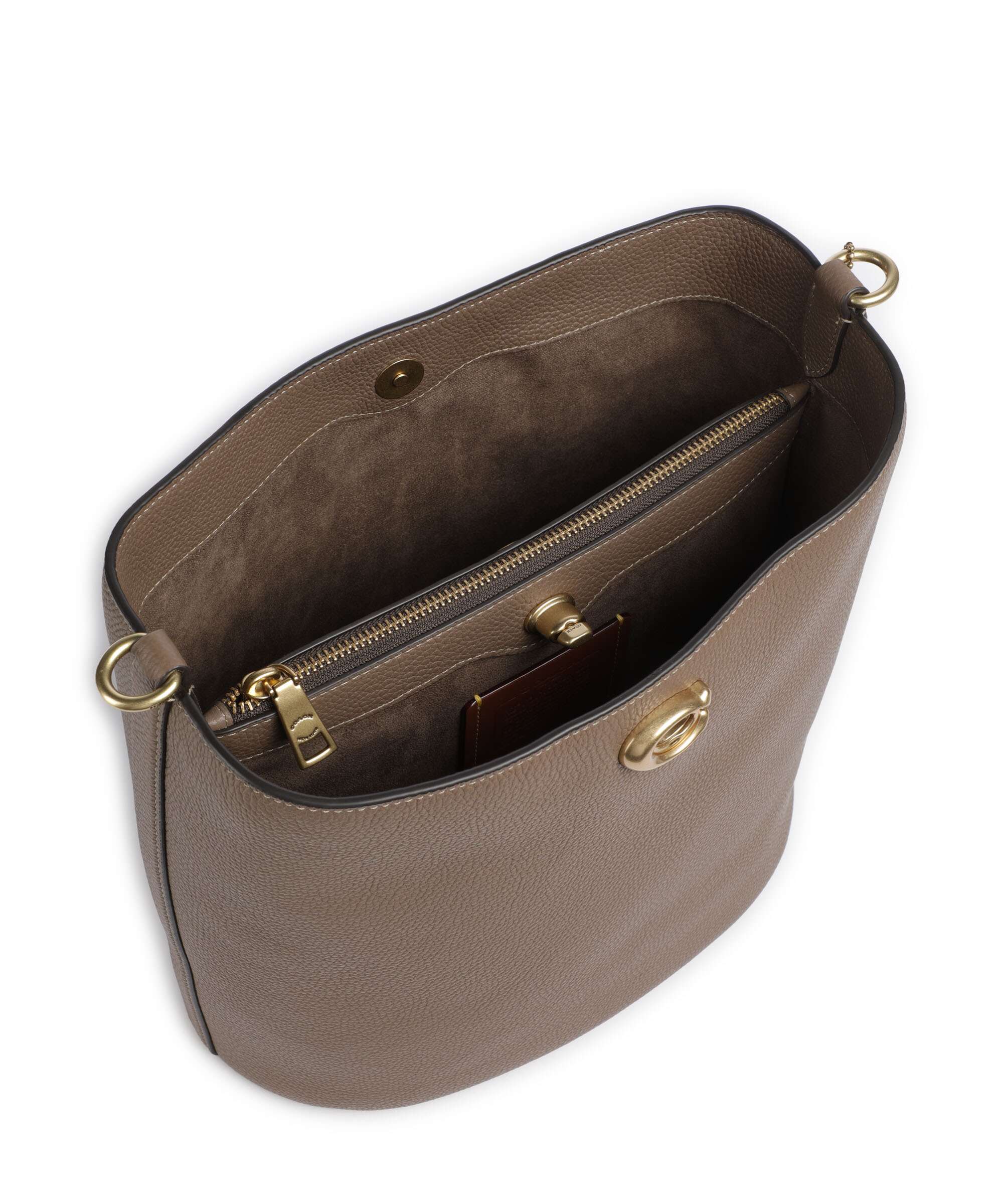 Coach Willow Soft Torebka worek dark stone - Image 6