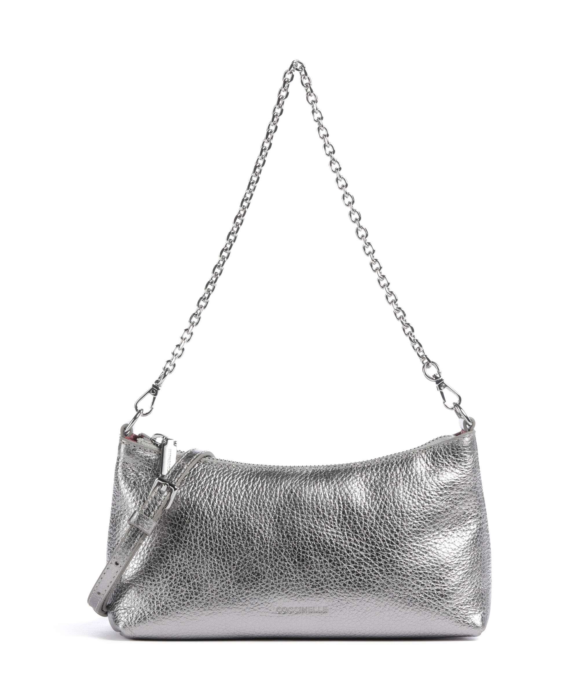 Coccinelle Aura Torba na ramię steel