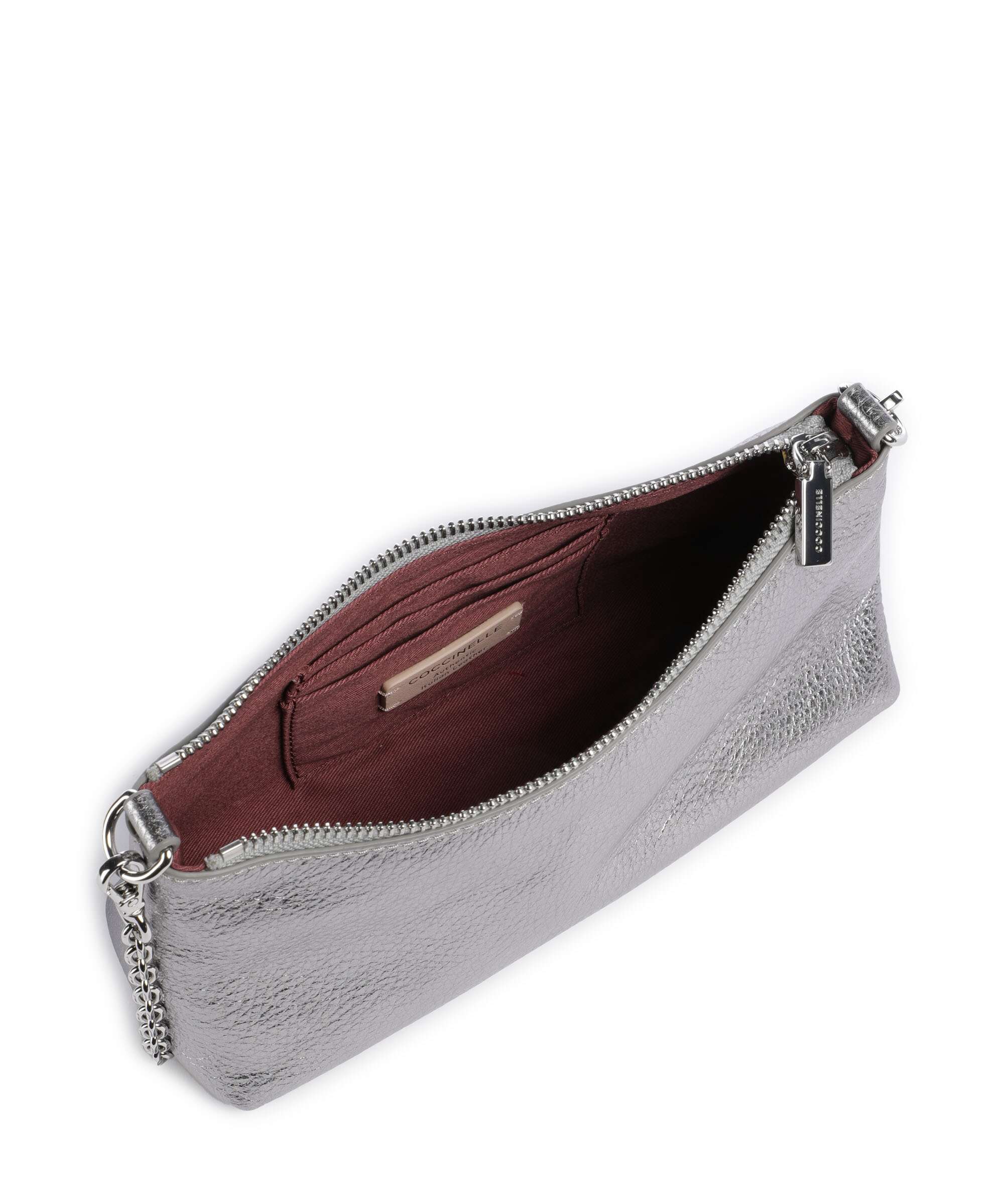 Coccinelle Aura Torba na ramię steel - Image 6