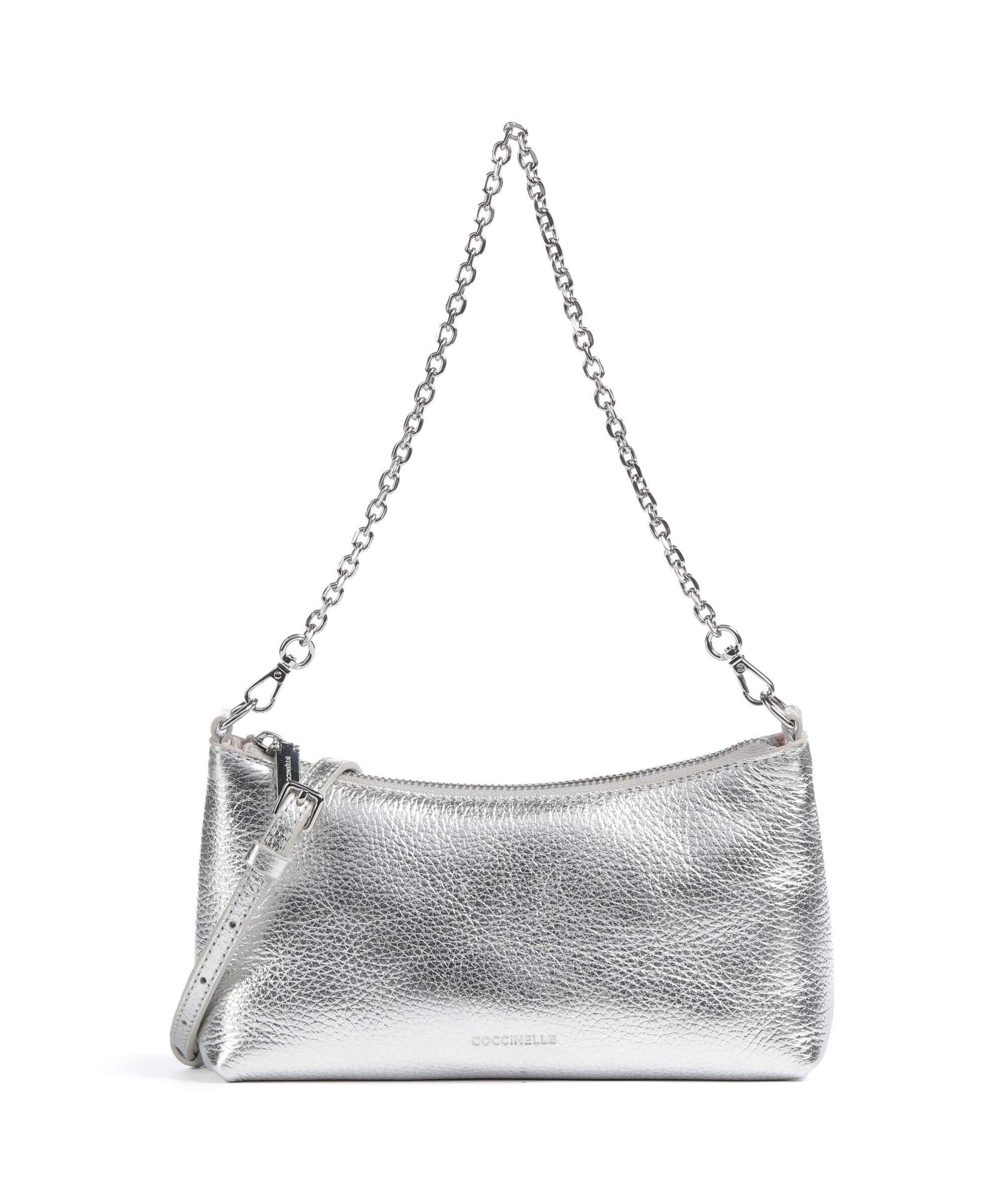 Coccinelle Aura Torba na ramię silver