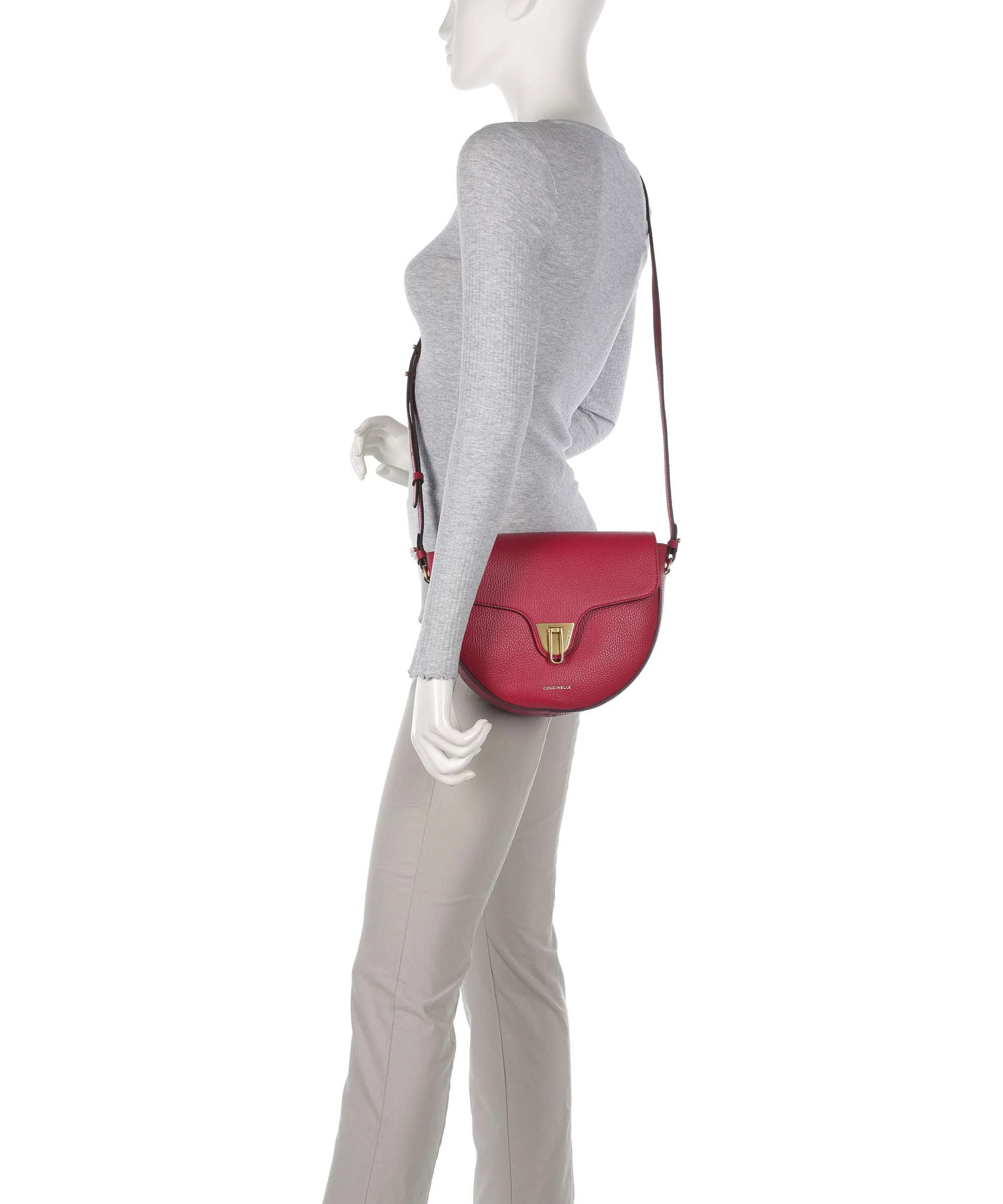Coccinelle Beat Soft Torba przez ramię sangria - Image 3
