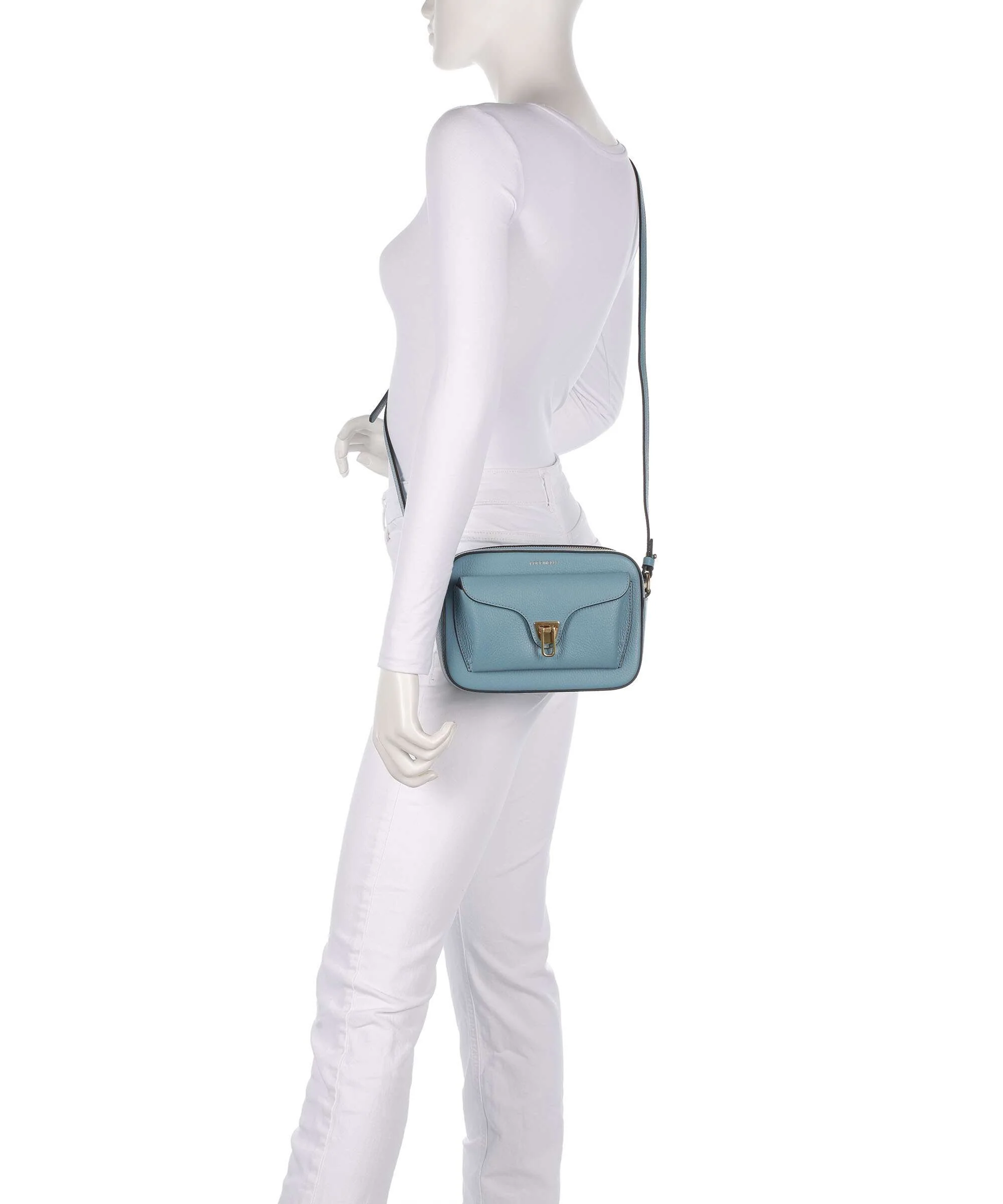 Coccinelle Beat Soft Torba przez ramię arctic blue - Image 3